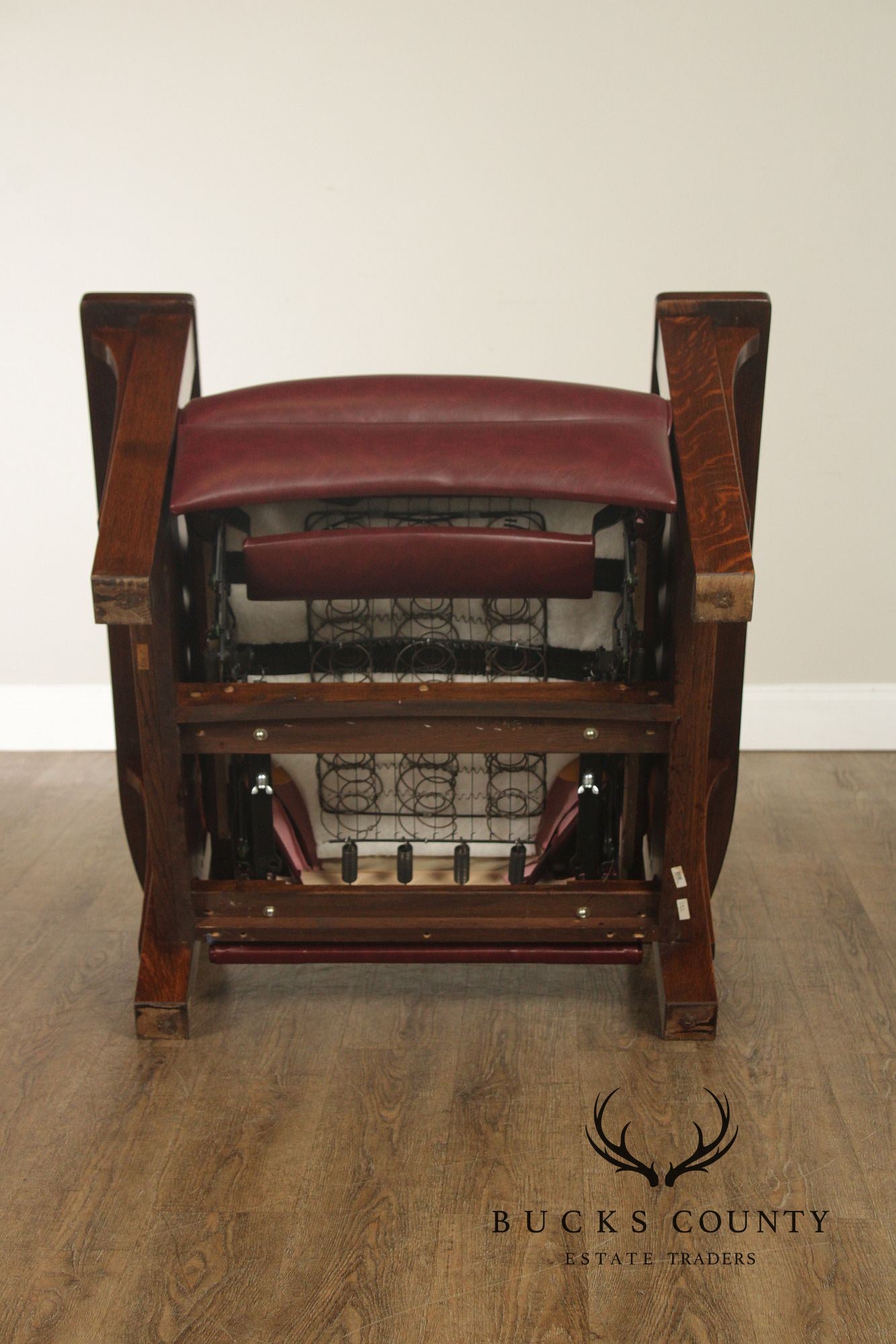 Stickley Mission Collection Pair Of Oak Morris Chair Recliners