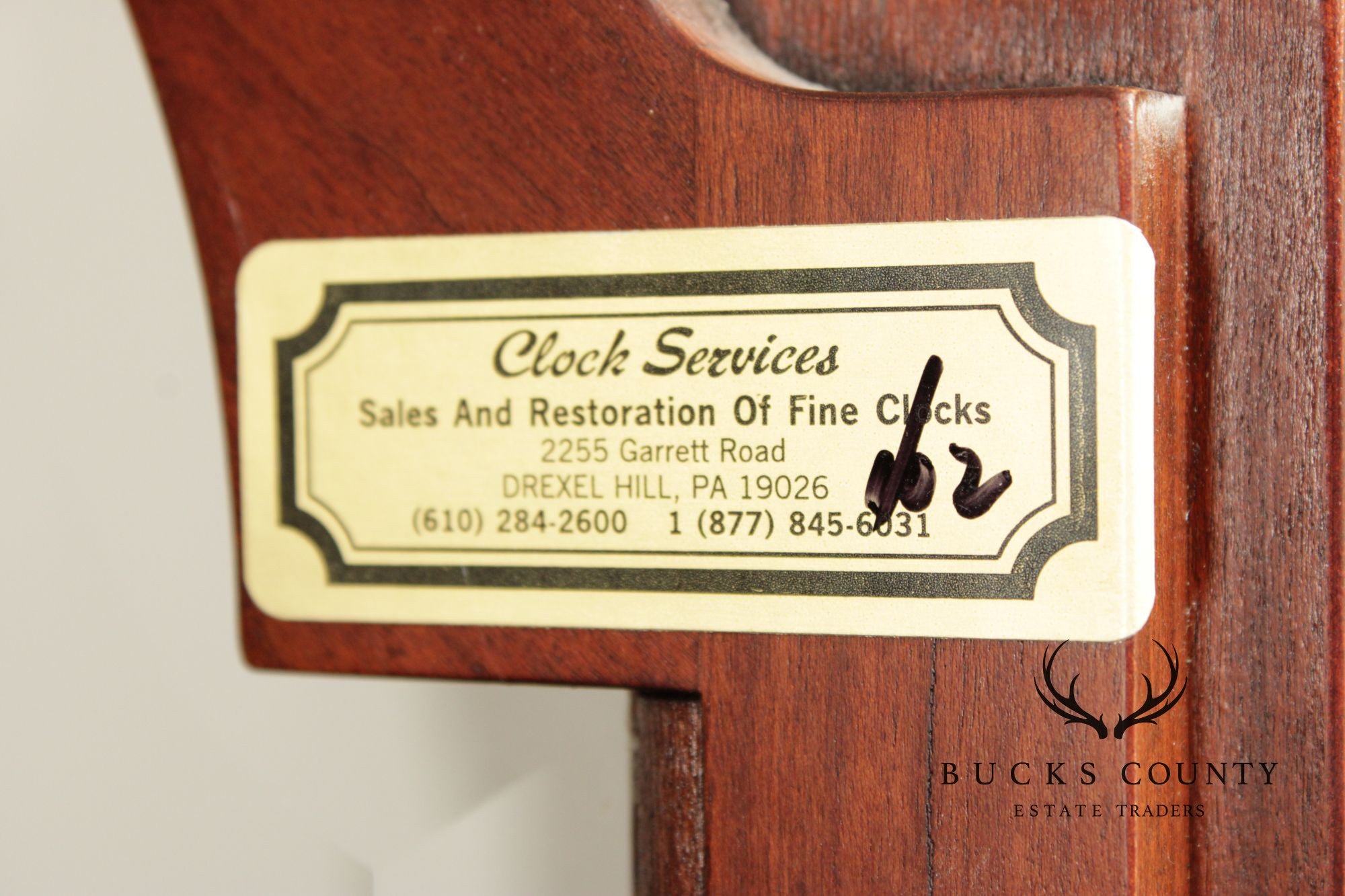 Sligh Federal Style Inlaid Mahogany Grandfather Clock