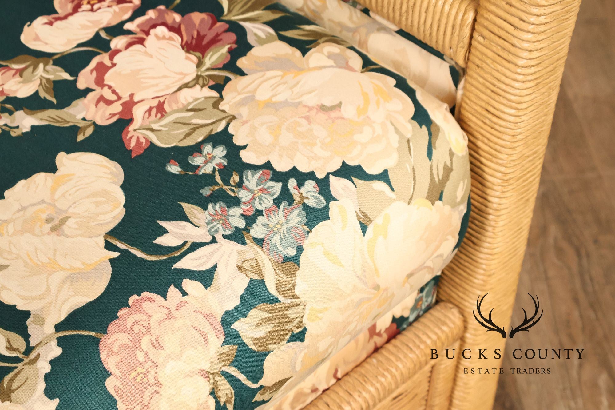 Lexington Henry Link Furniture Wicker Upholstered Lounge Chair