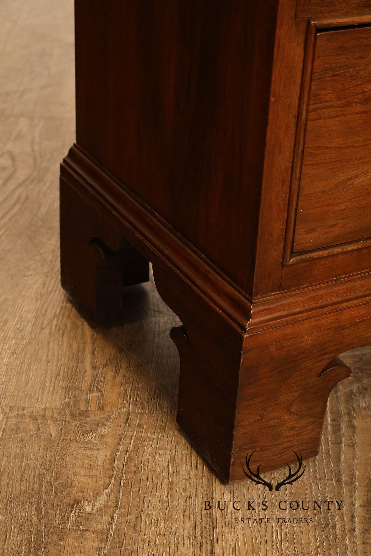 Stickley Chippendale Style Cherry Chest Of Drawers