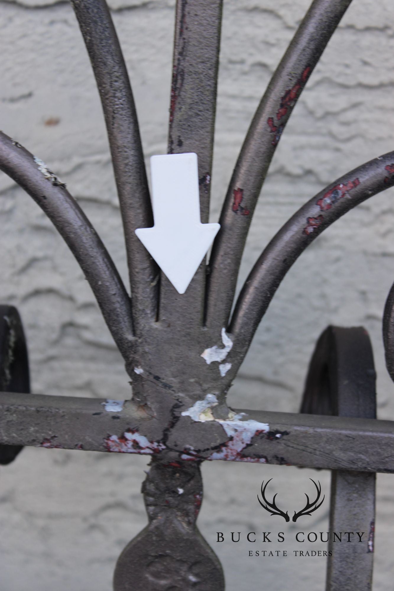 Vintage Pair Of Wrought Iron Decorative Garden Panels