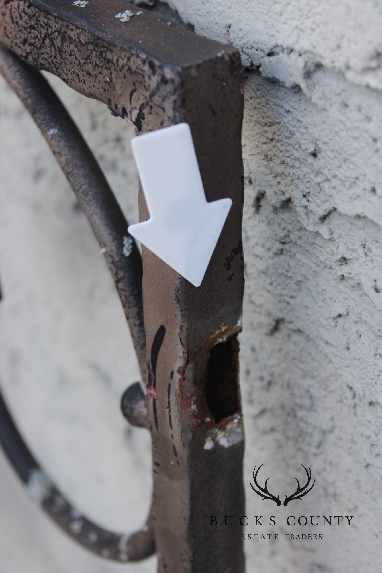 Vintage Pair Of Wrought Iron Decorative Garden Panels