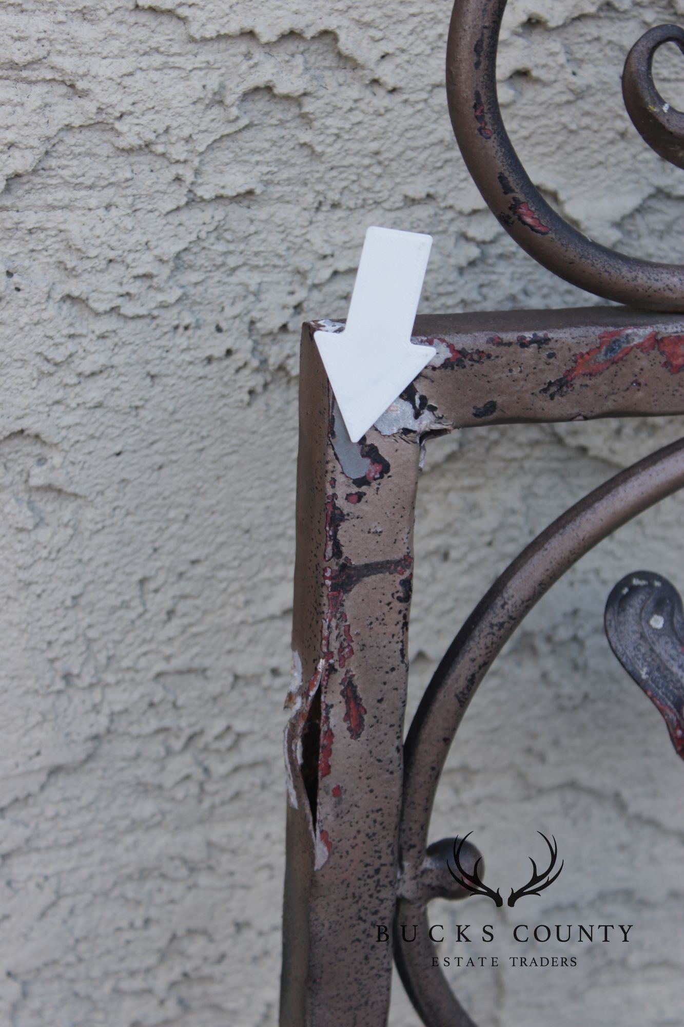 Vintage Pair Of Wrought Iron Decorative Garden Panels