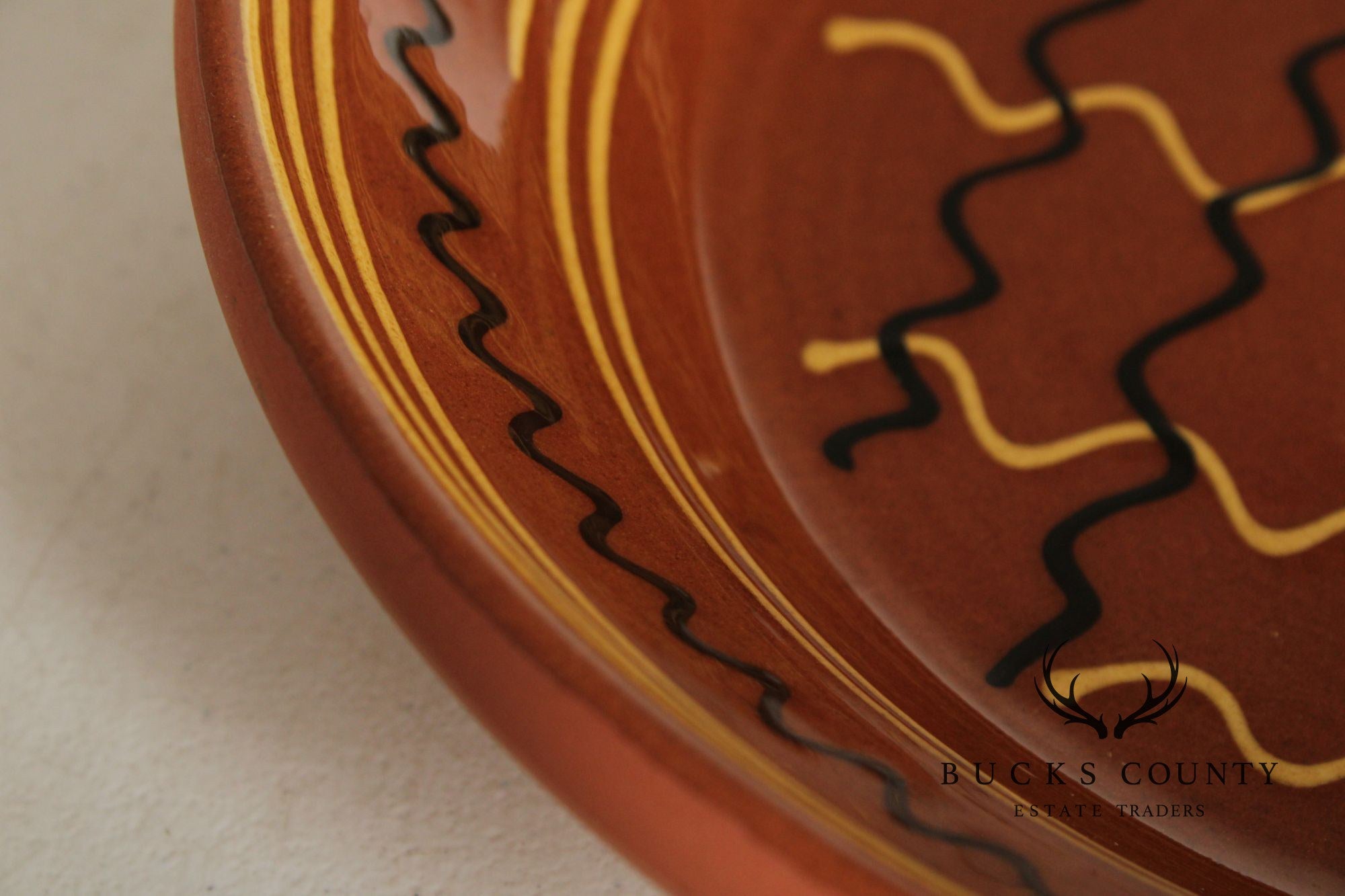 Breininger Pottery Pennsylvania Dutch Redware Charger