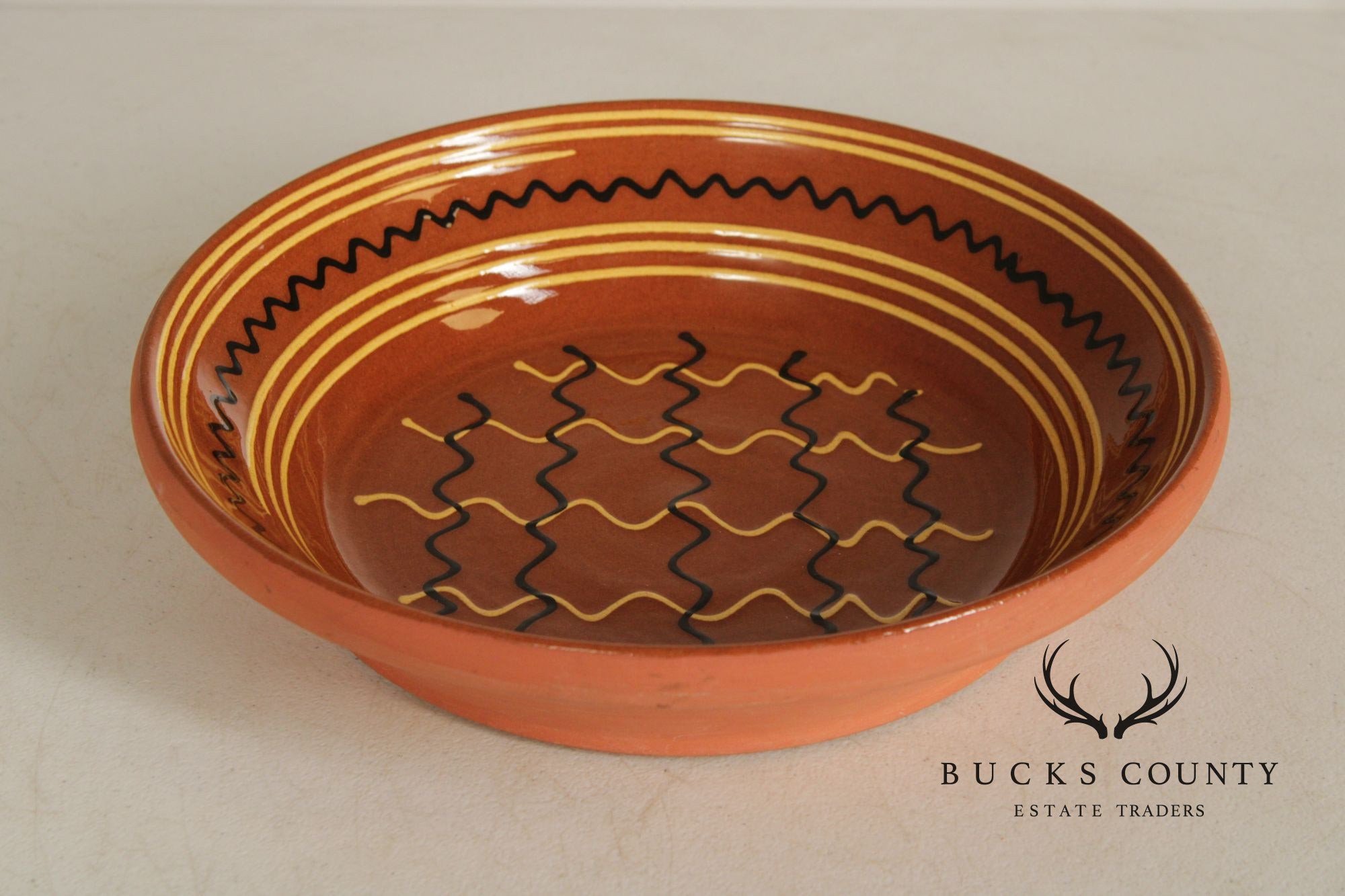 Breininger Pottery Pennsylvania Dutch Redware Charger