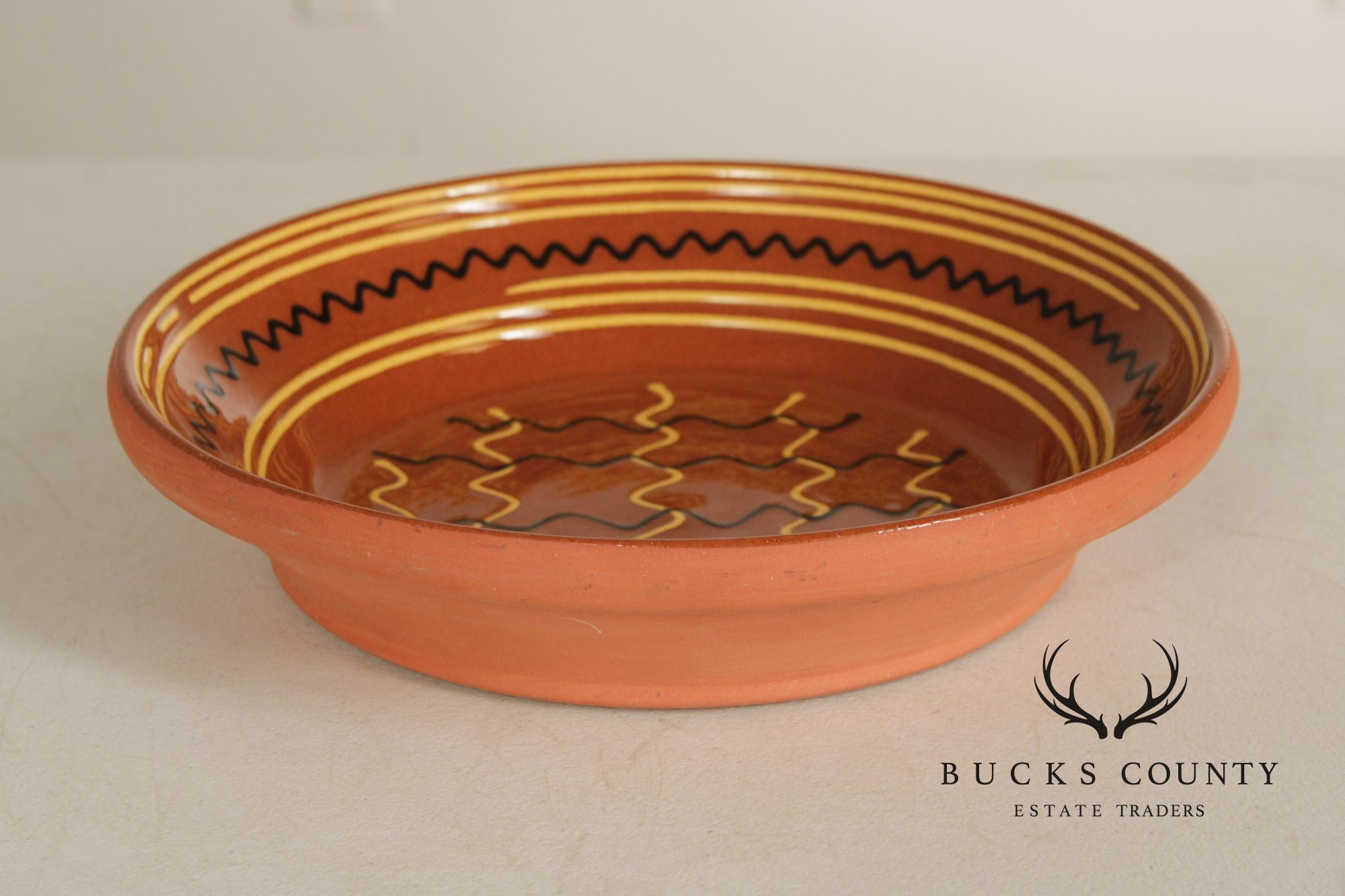 Breininger Pottery Pennsylvania Dutch Redware Charger