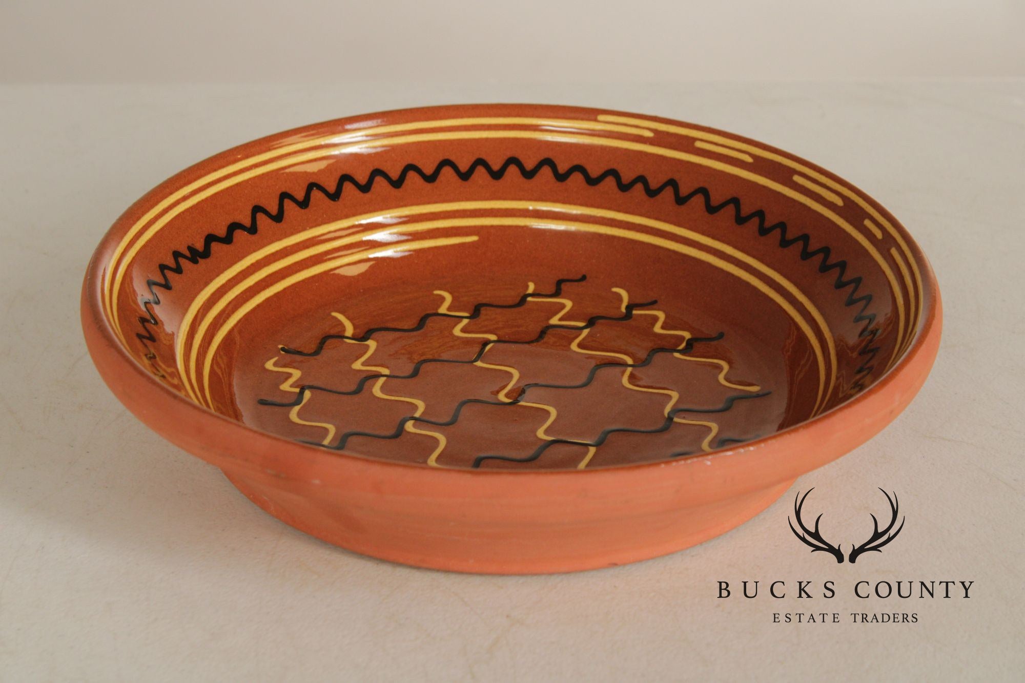 Breininger Pottery Pennsylvania Dutch Redware Charger
