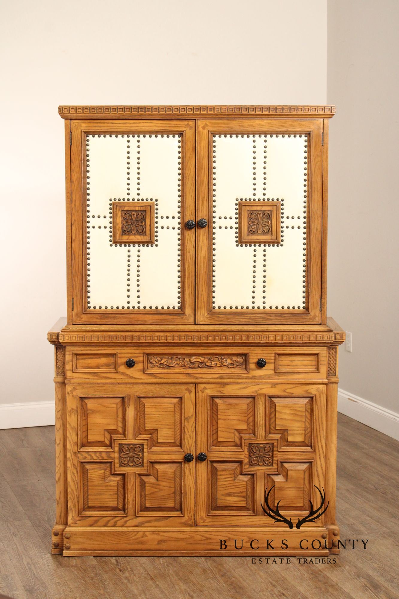 Romweber Viking Oak Vintage Two Door Cabinet