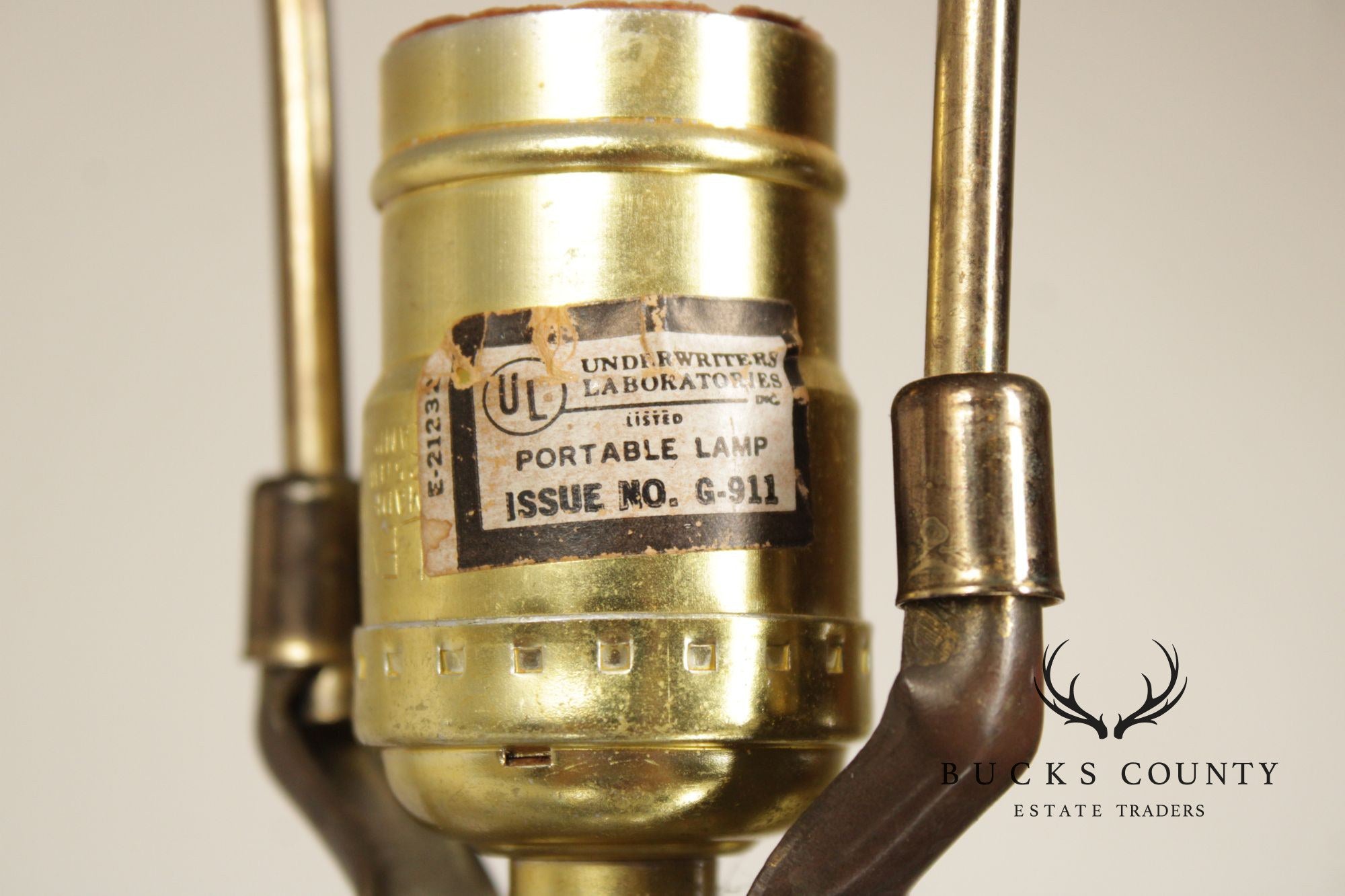 Mid Century Modern Pair of Cork Table Lamps