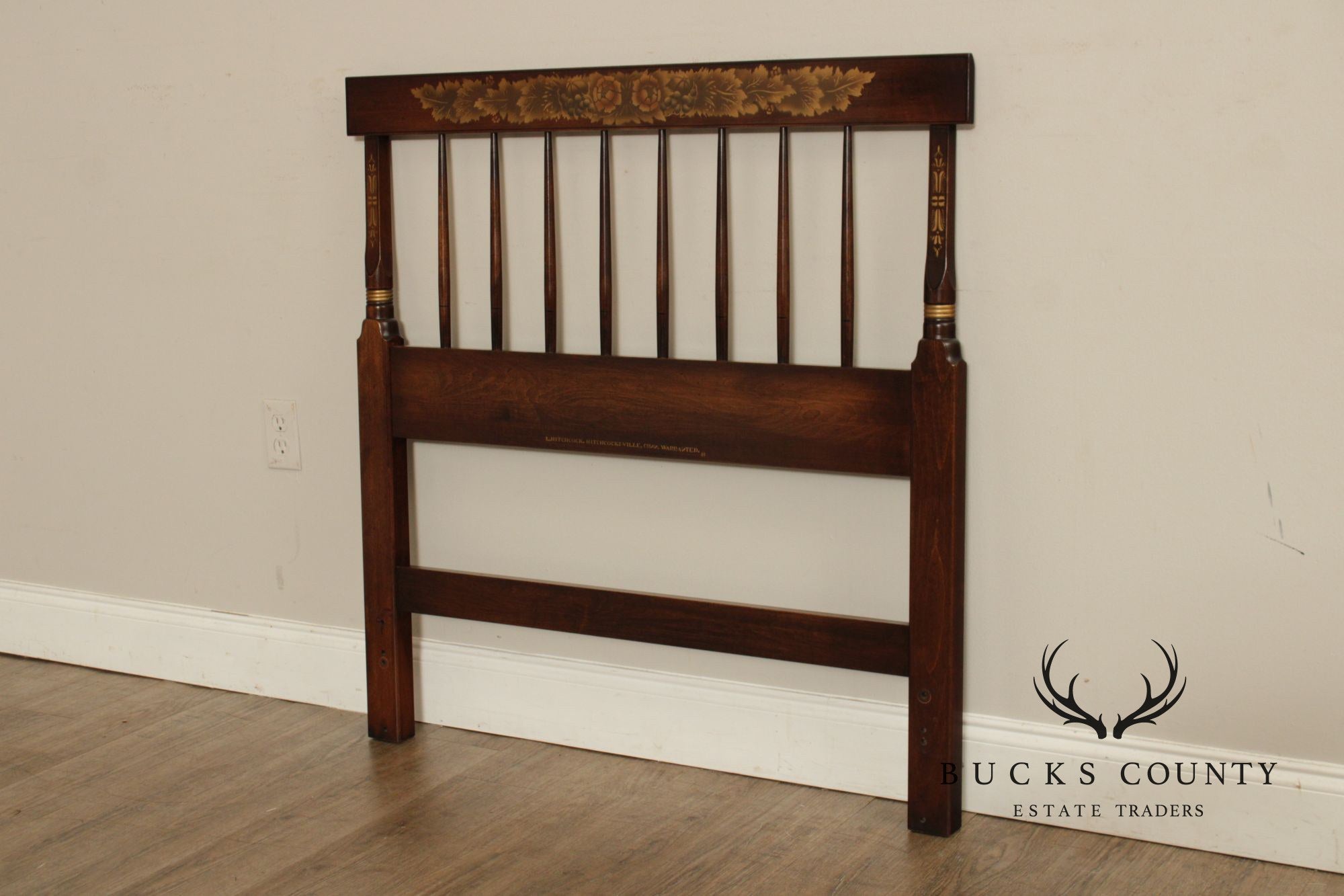 Hitchcock Early American Style Spindle Twin Headboard