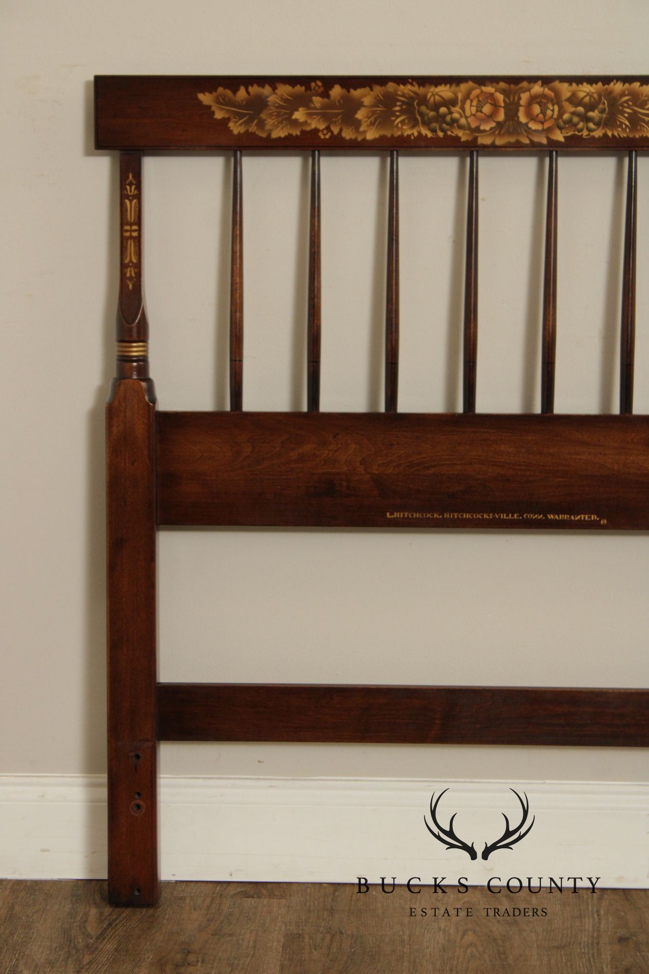 Hitchcock Early American Style Spindle Twin Headboard