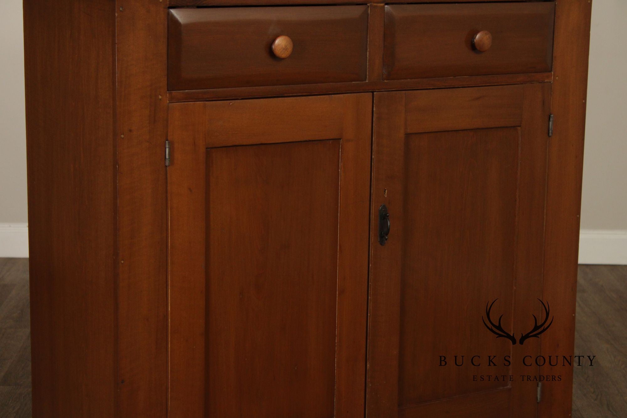 Antique Country Style Jelly Cupboard With Two Drawers