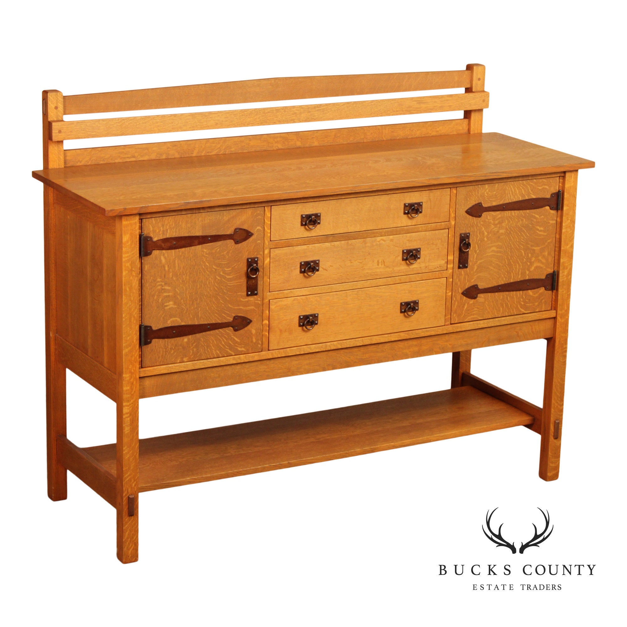 Warren Hile Studio Mission Oak Sideboard