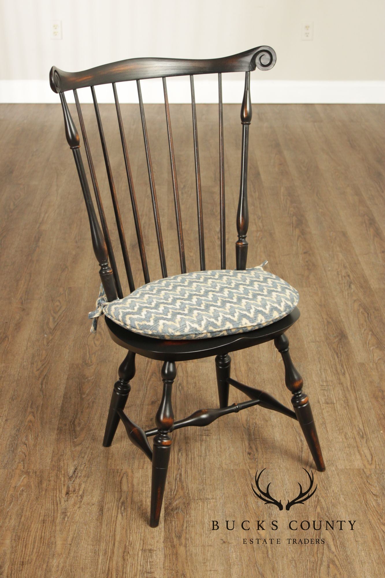 Warren Chair Works Custom Painted Set Of Six Windsor Dining Chairs