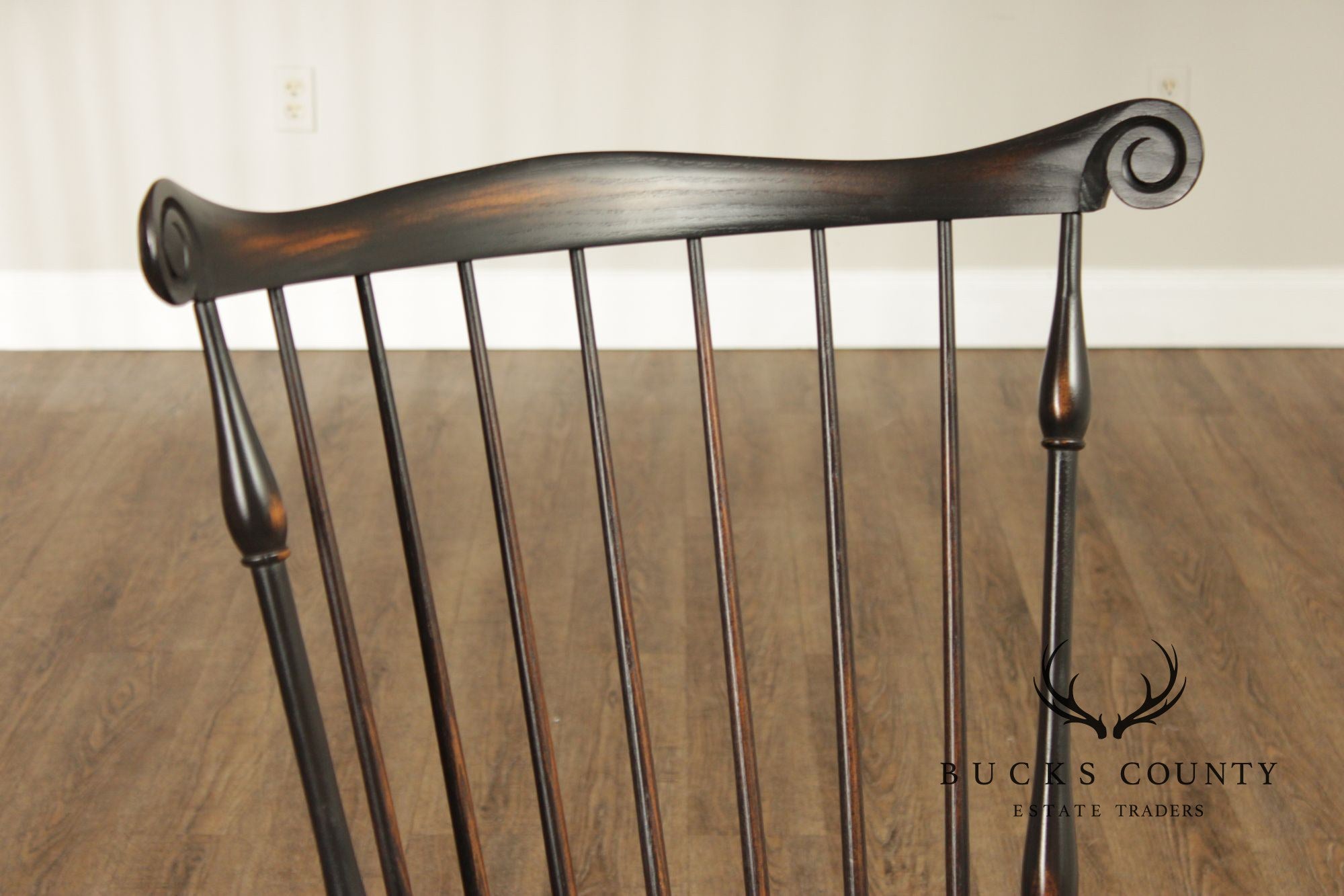 Warren Chair Works Custom Painted Set Of Six Windsor Dining Chairs