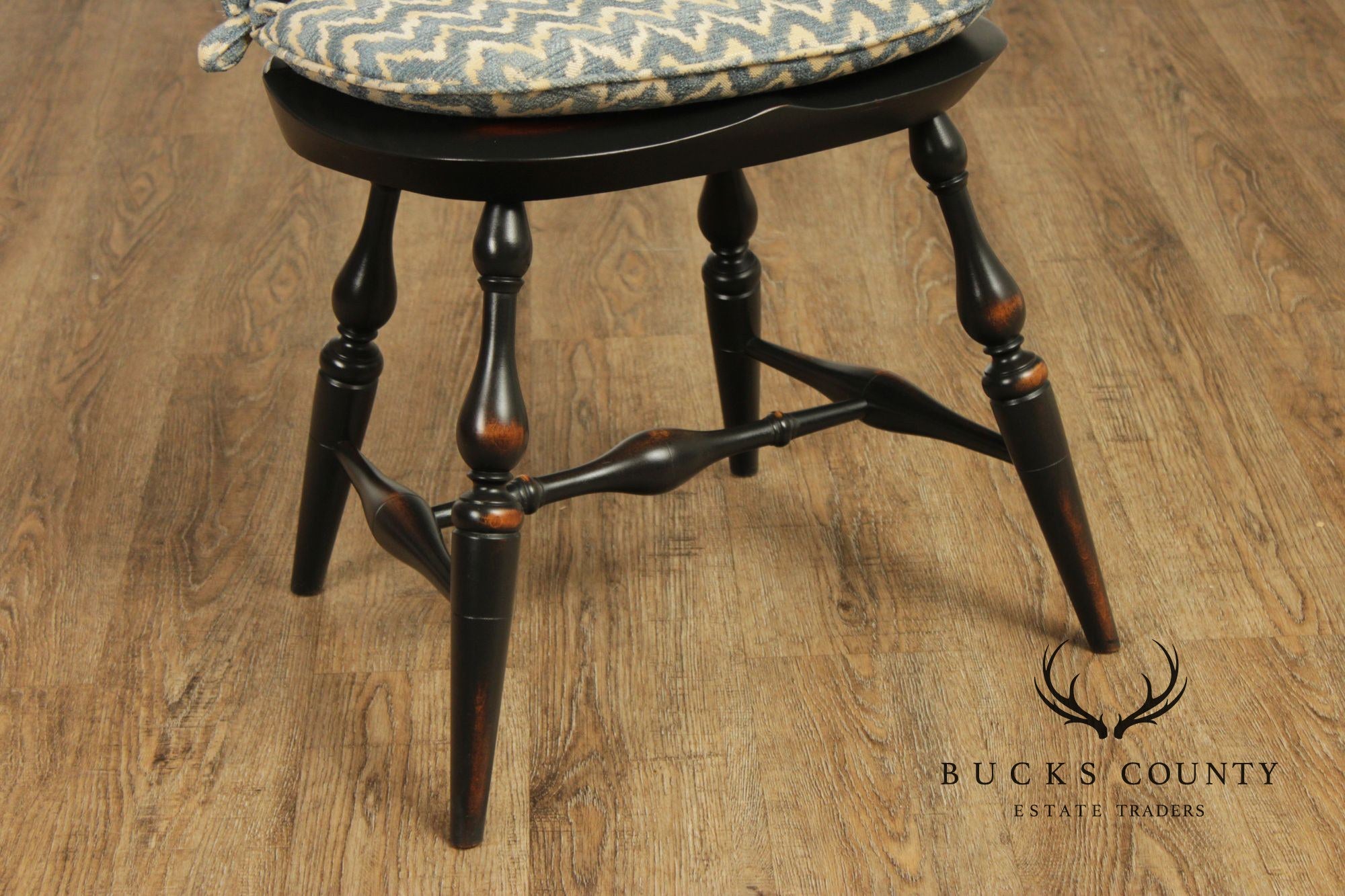 Warren Chair Works Custom Painted Set Of Six Windsor Dining Chairs