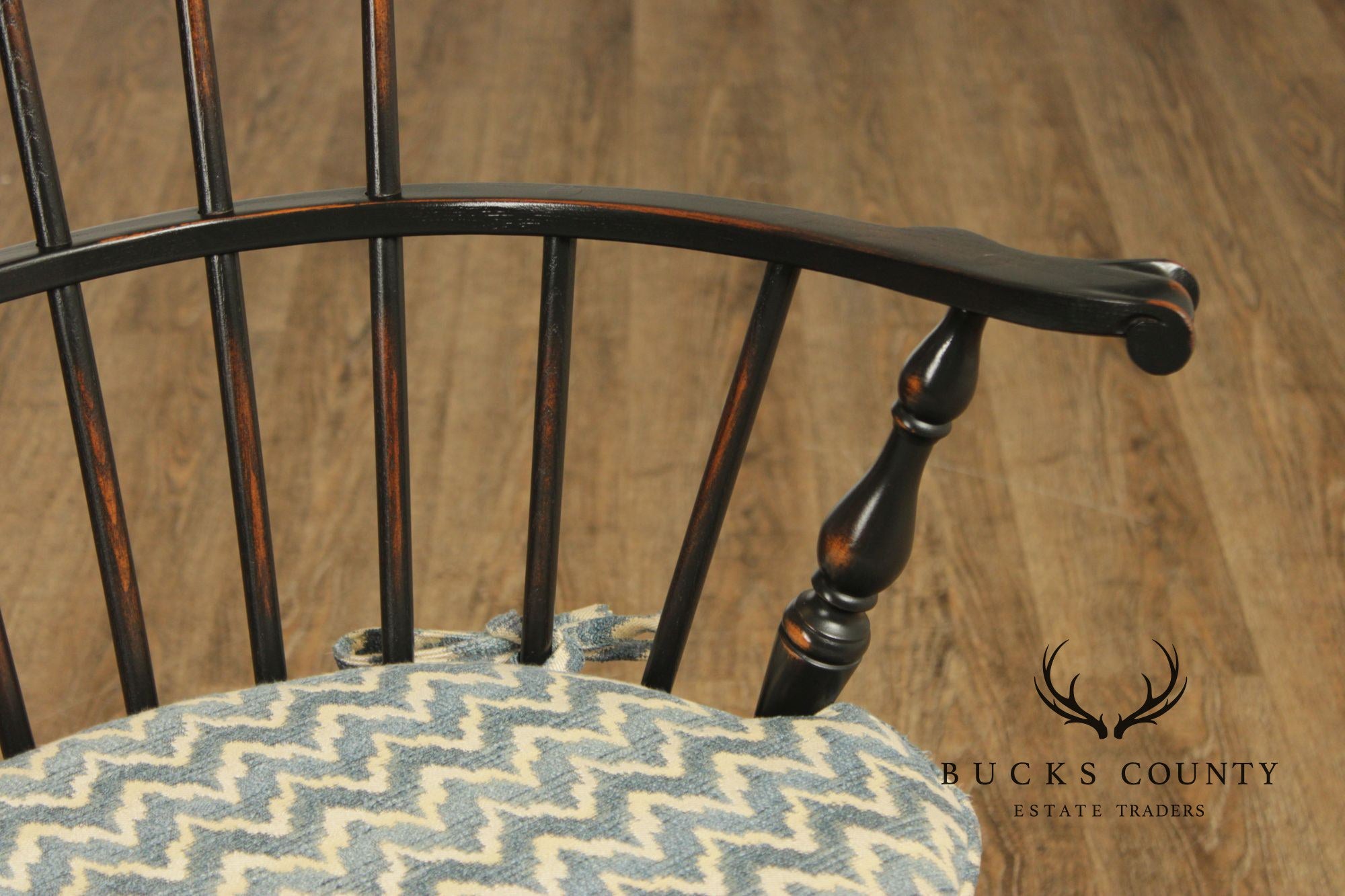 Warren Chair Works Custom Painted Set Of Six Windsor Dining Chairs