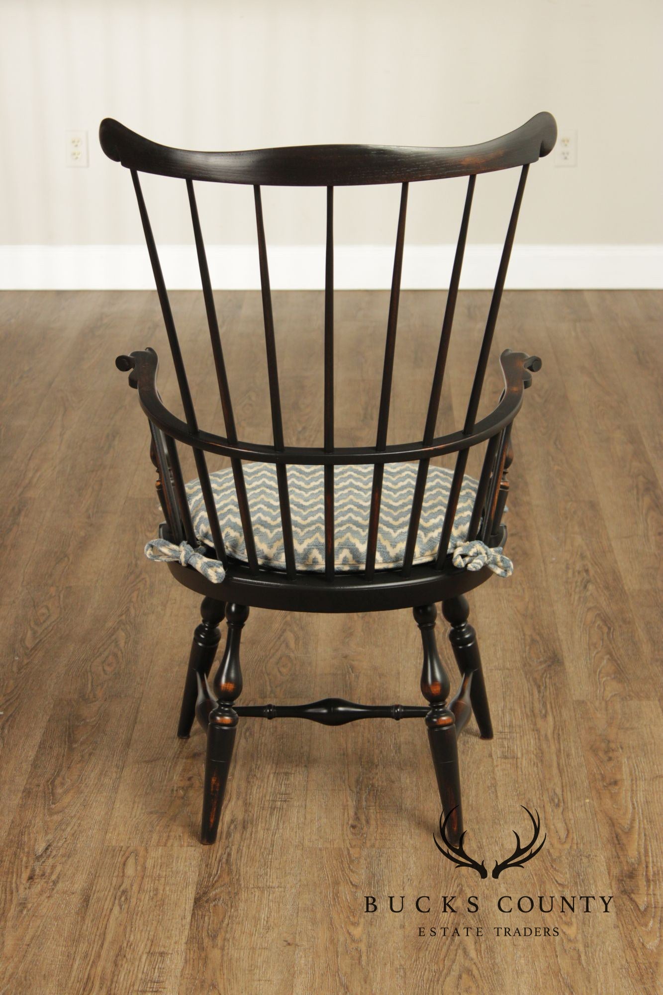 Warren Chair Works Custom Painted Set Of Six Windsor Dining Chairs