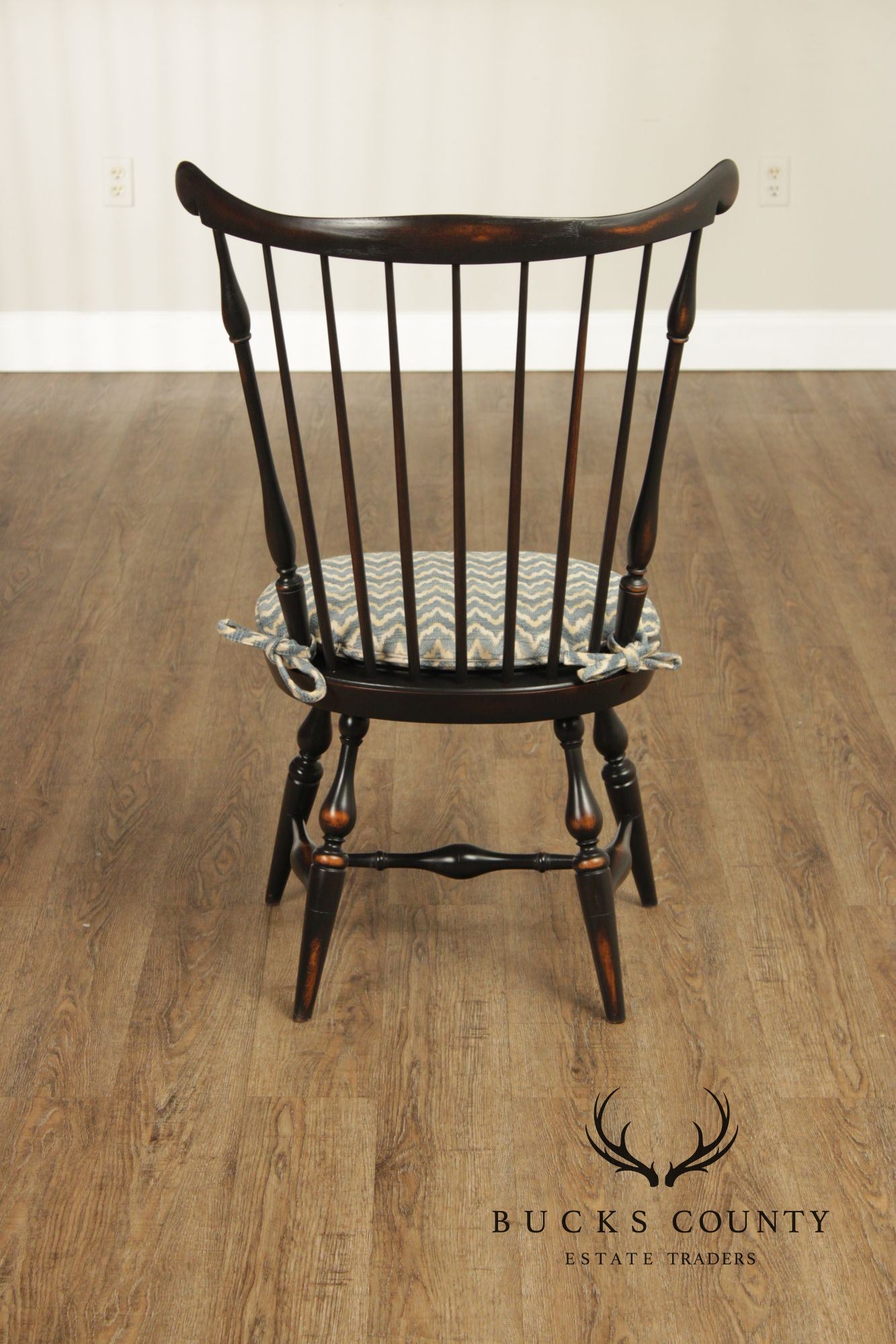 Warren Chair Works Custom Painted Set Of Six Windsor Dining Chairs