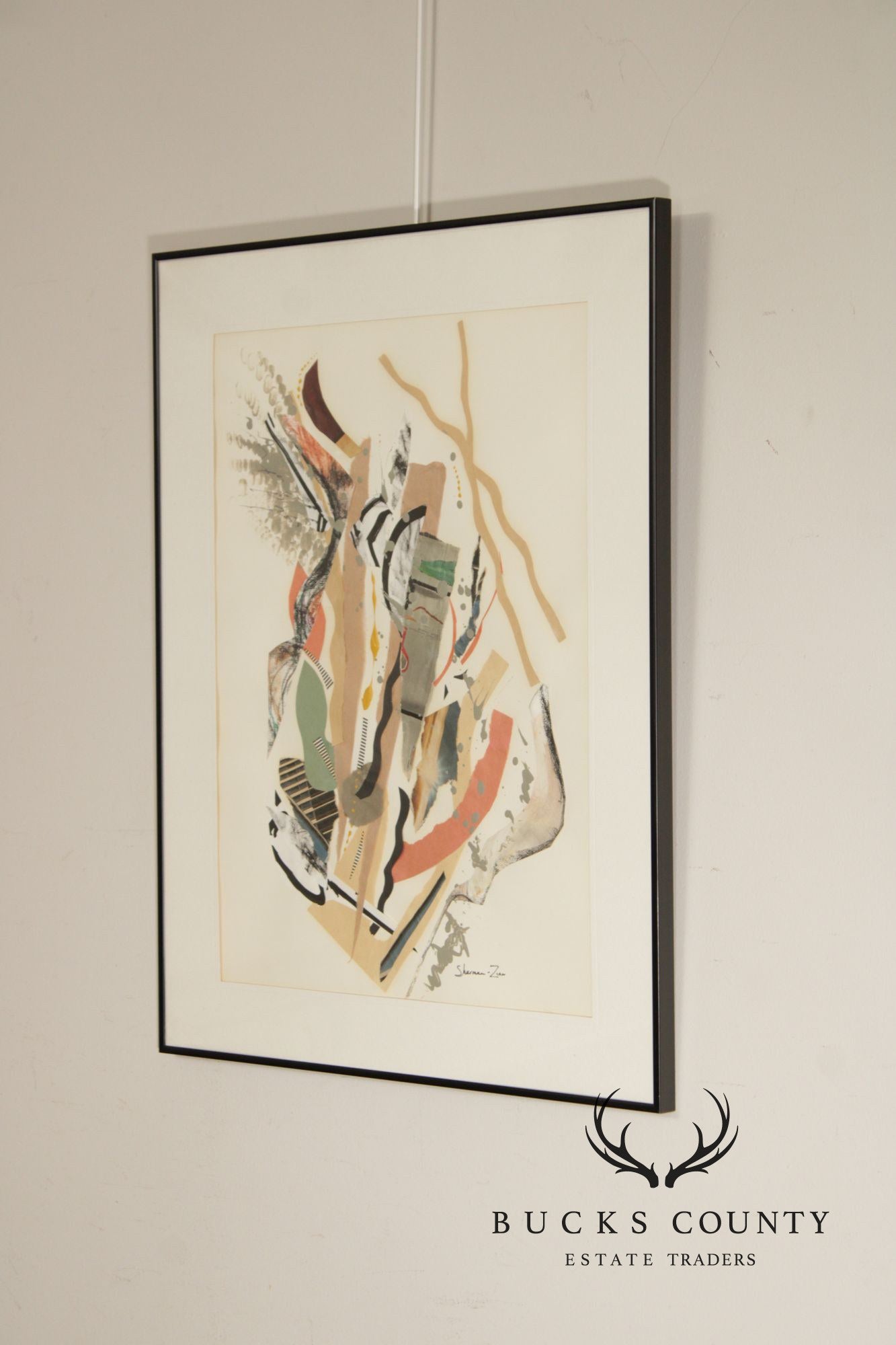 Ellen Sherman-Zinn Abstract Expressionist Mixed Media Collage