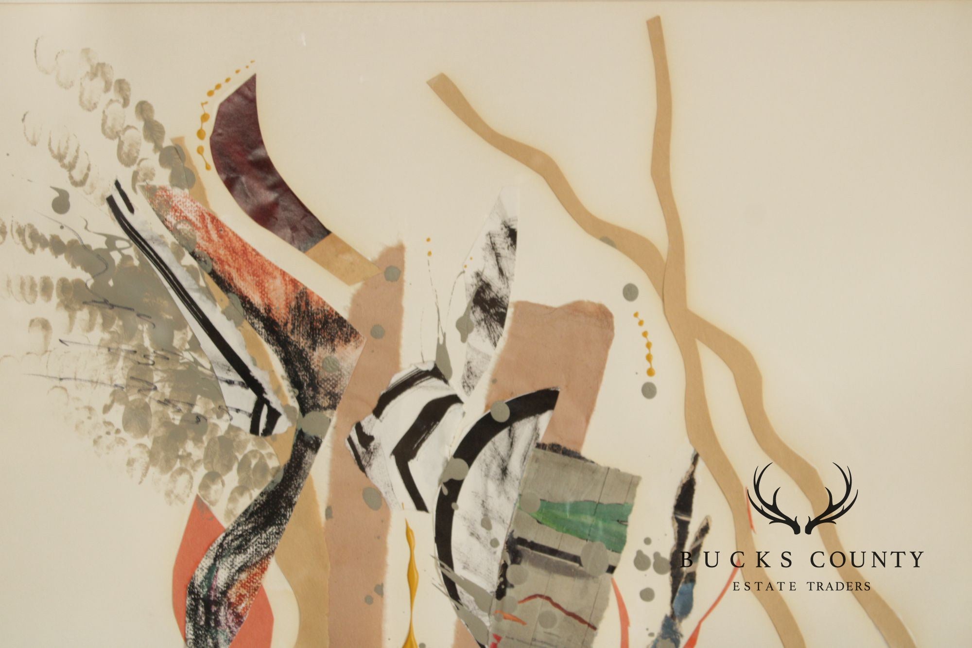 Ellen Sherman-Zinn Abstract Expressionist Mixed Media Collage