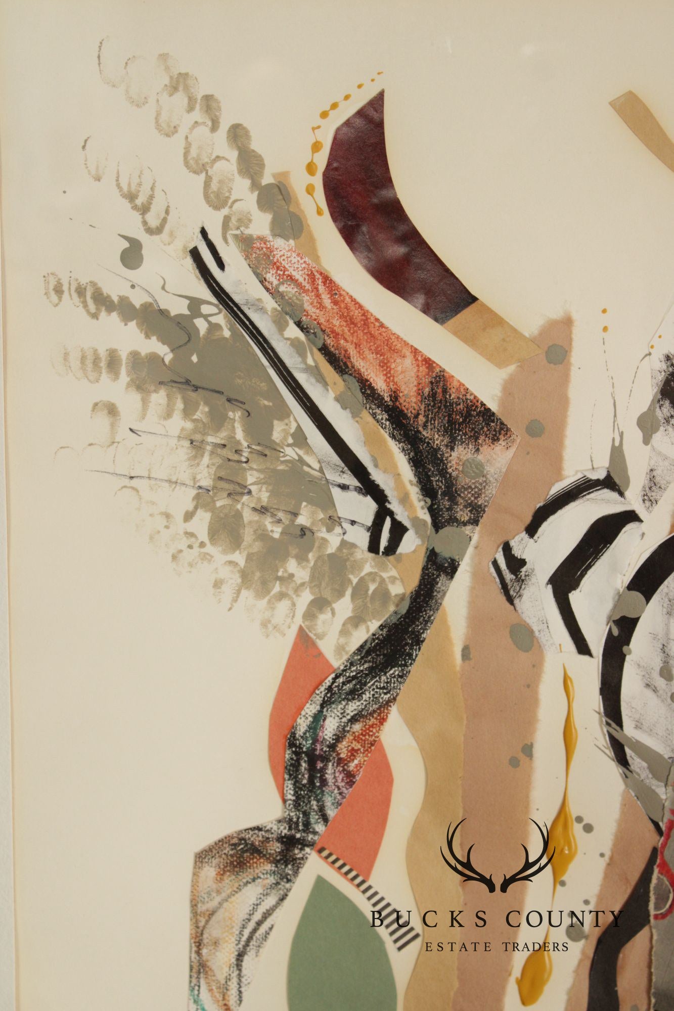 Ellen Sherman-Zinn Abstract Expressionist Mixed Media Collage