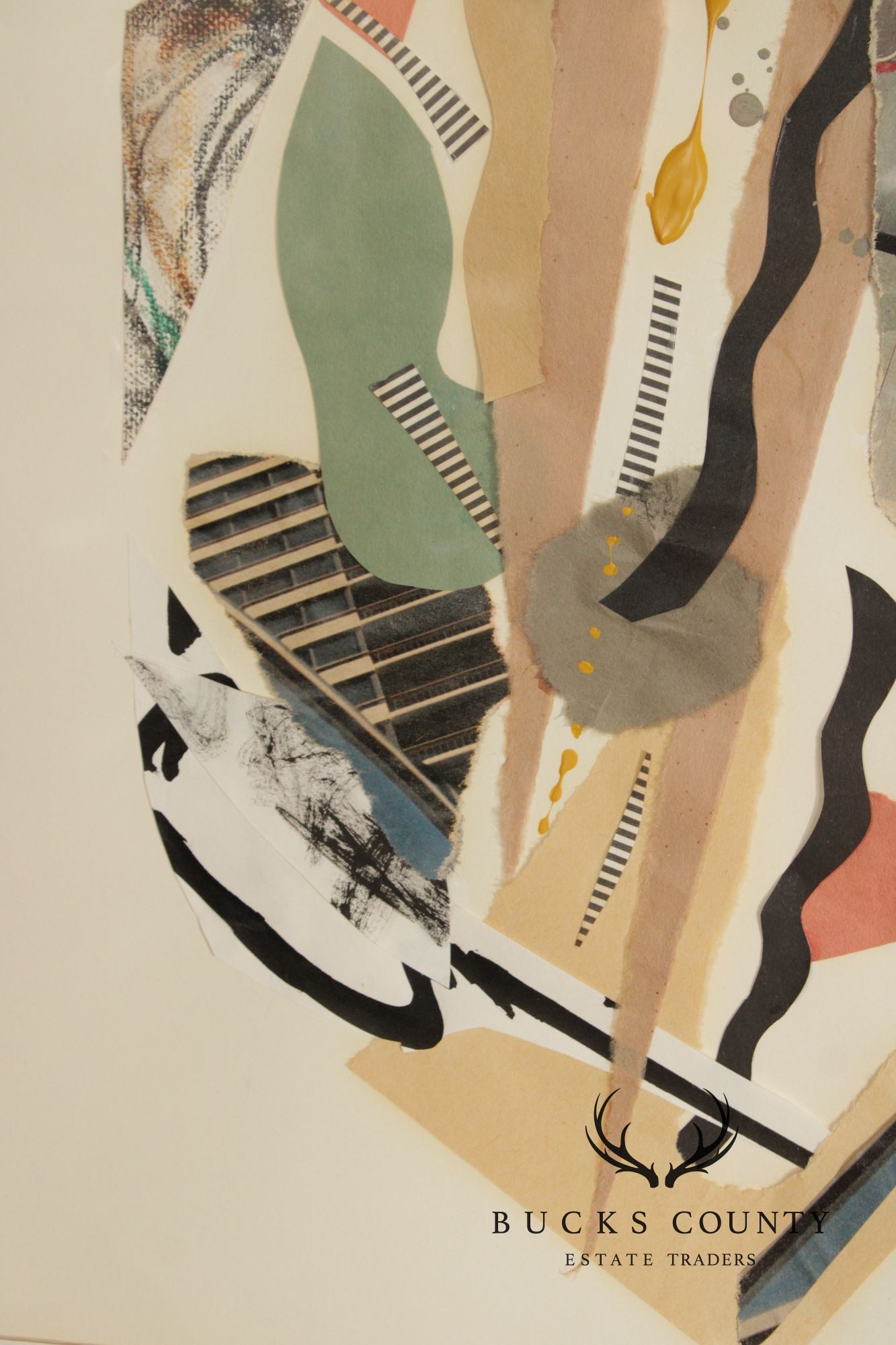 Ellen Sherman-Zinn Abstract Expressionist Mixed Media Collage