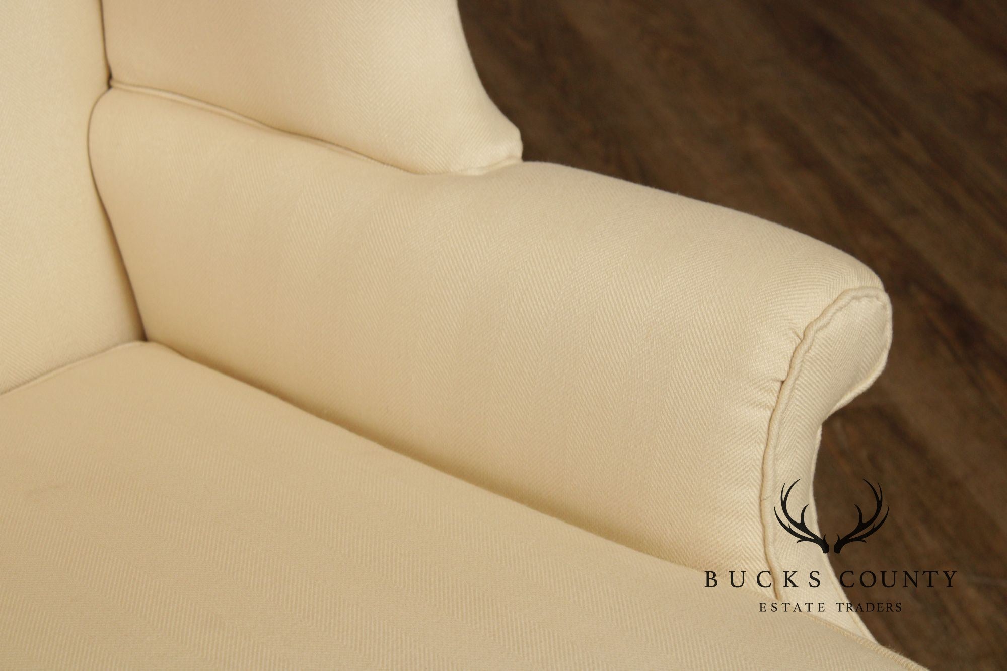Chippendale Style Custom Mahogany Wing Chair