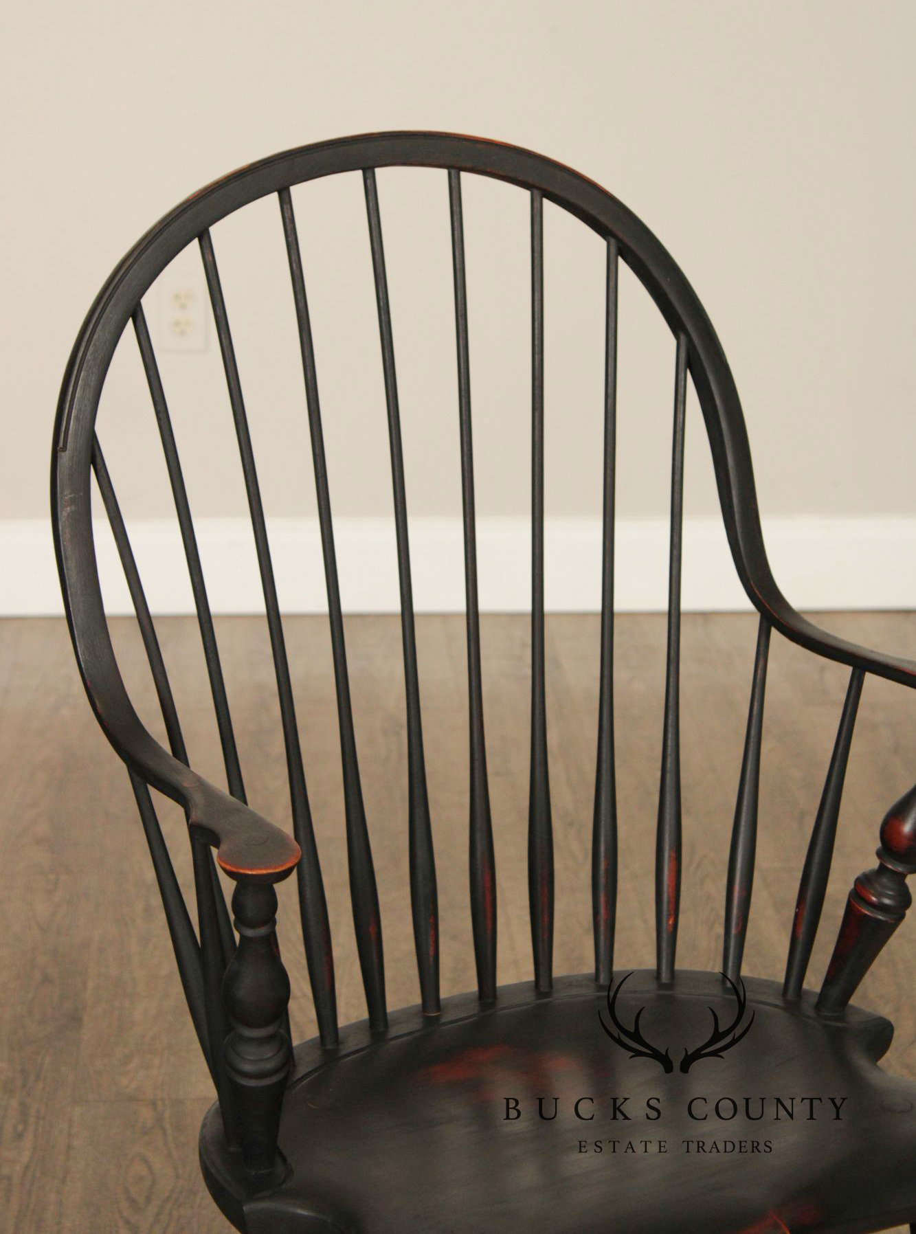Wayne Kramer Pair of Painted Windsor Armchairs