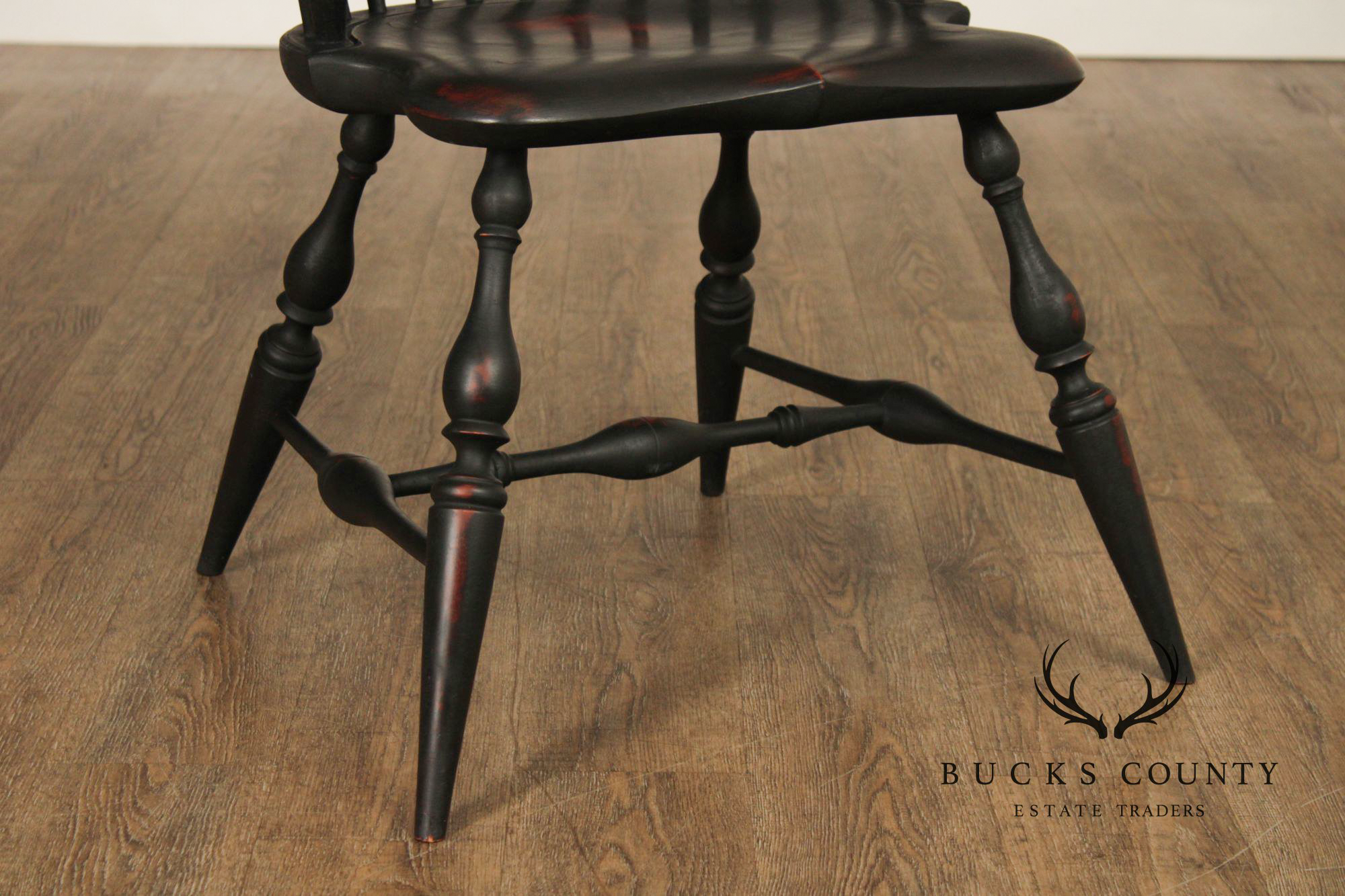Wayne Kramer Pair of Painted Windsor Armchairs