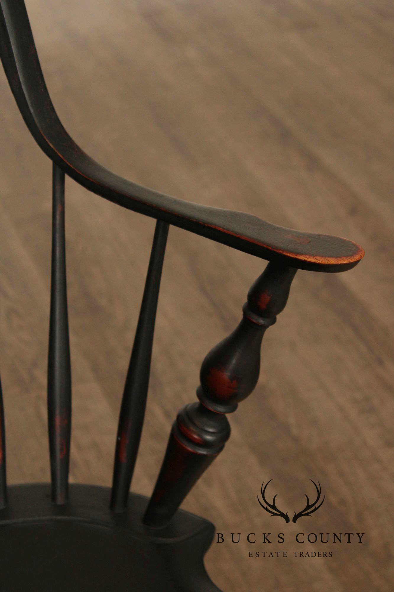 Wayne Kramer Pair of Painted Windsor Armchairs