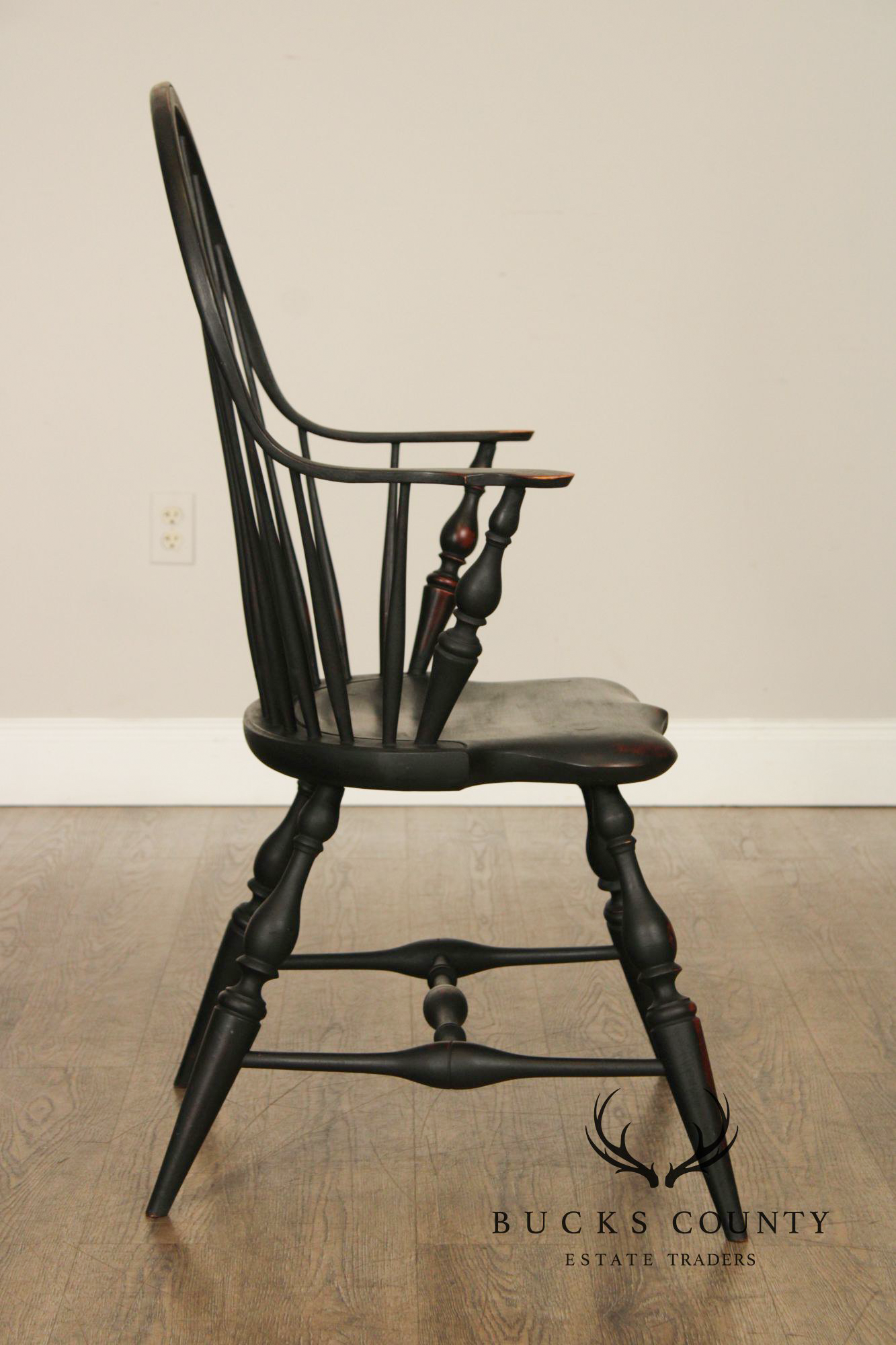 Wayne Kramer Pair of Painted Windsor Armchairs