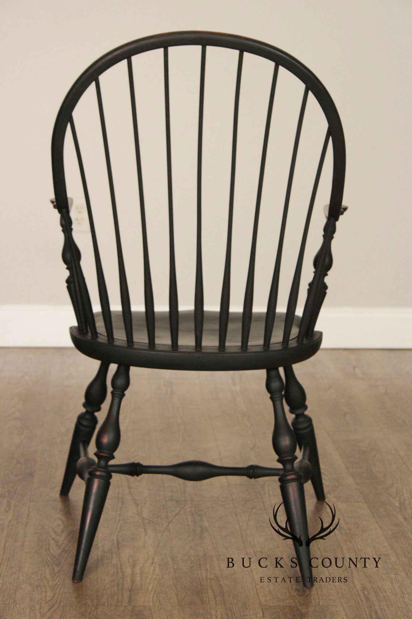 Wayne Kramer Pair of Painted Windsor Armchairs