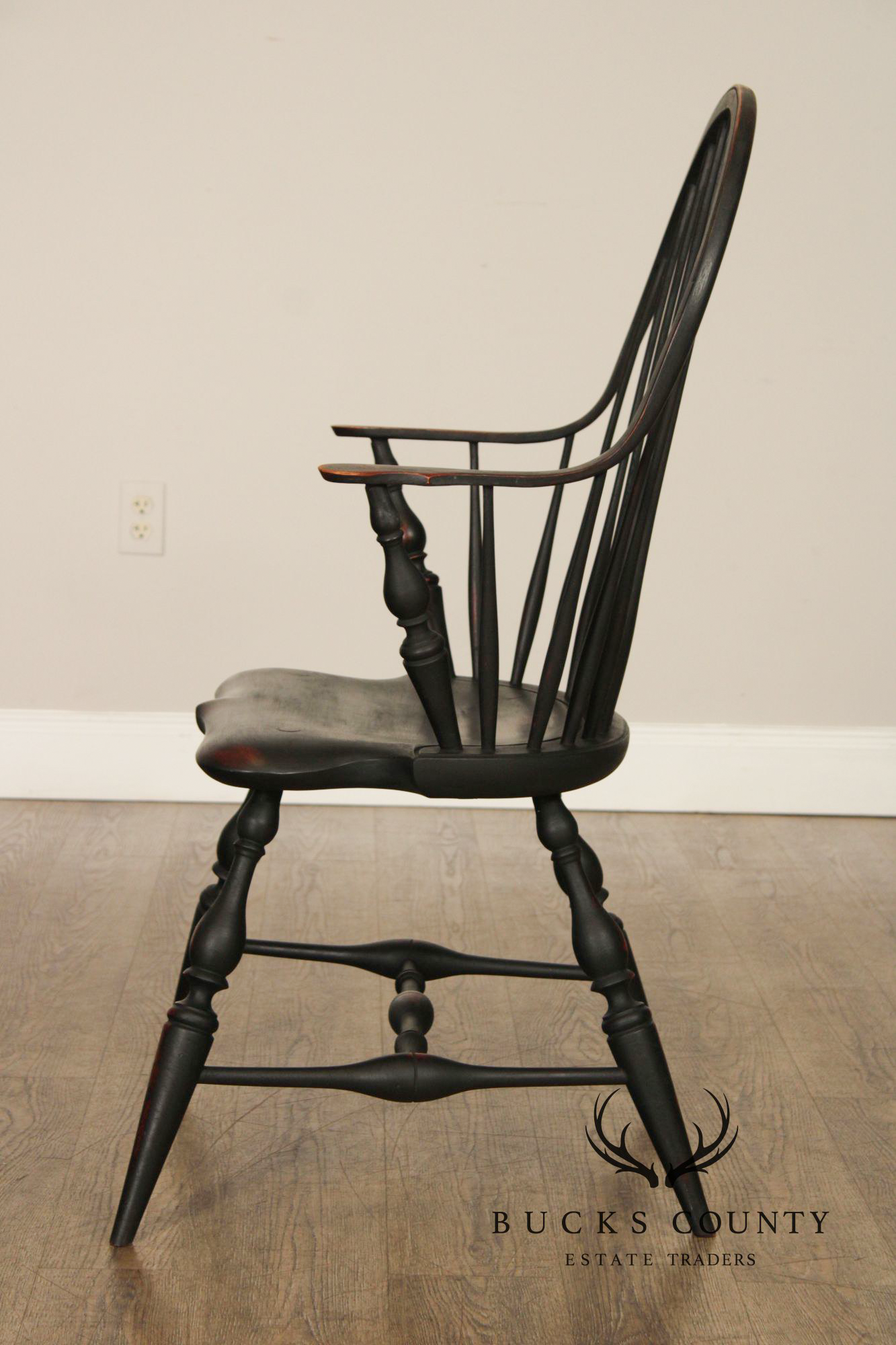 Wayne Kramer Pair of Painted Windsor Armchairs