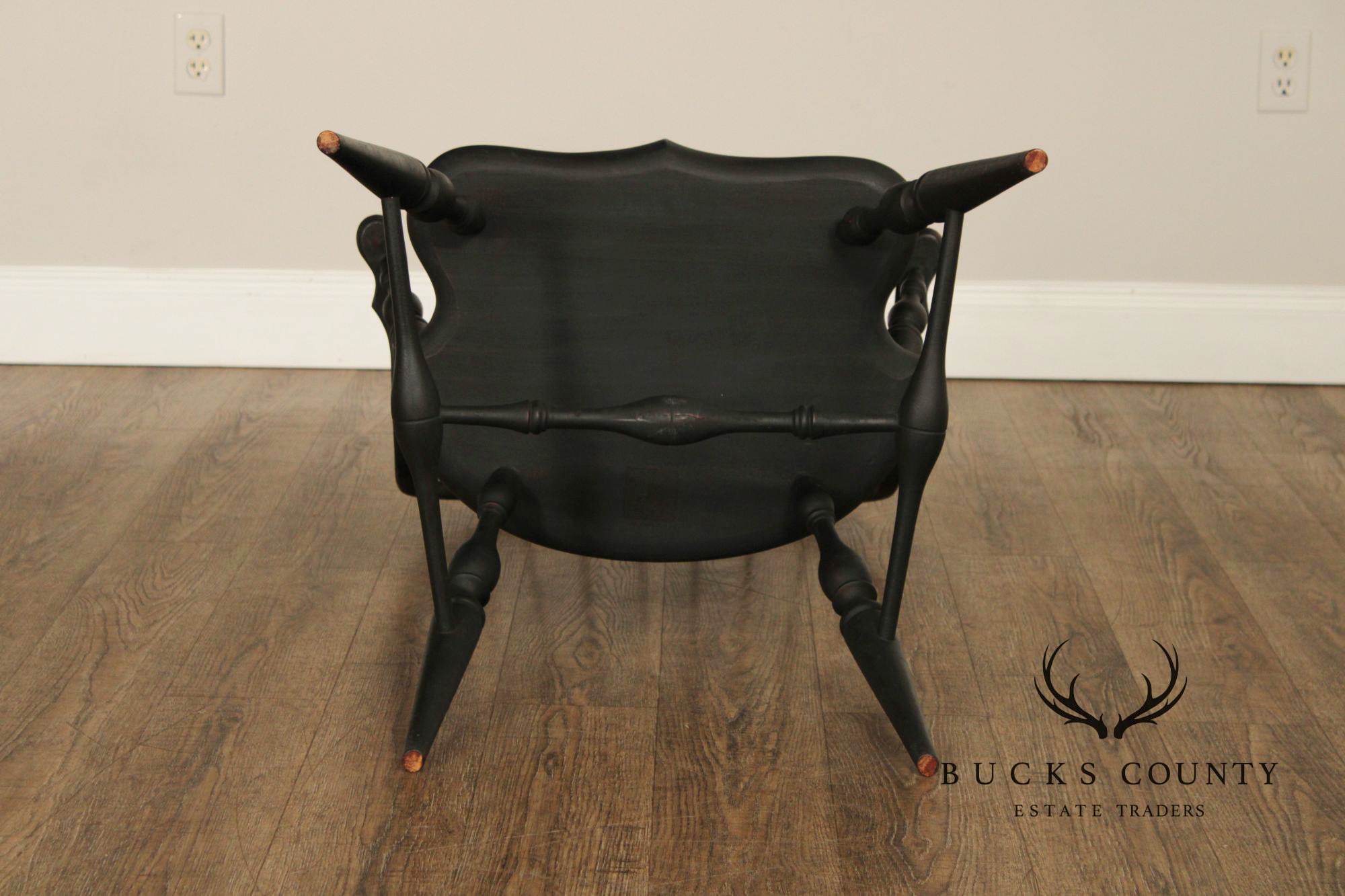 Wayne Kramer Pair of Painted Windsor Armchairs