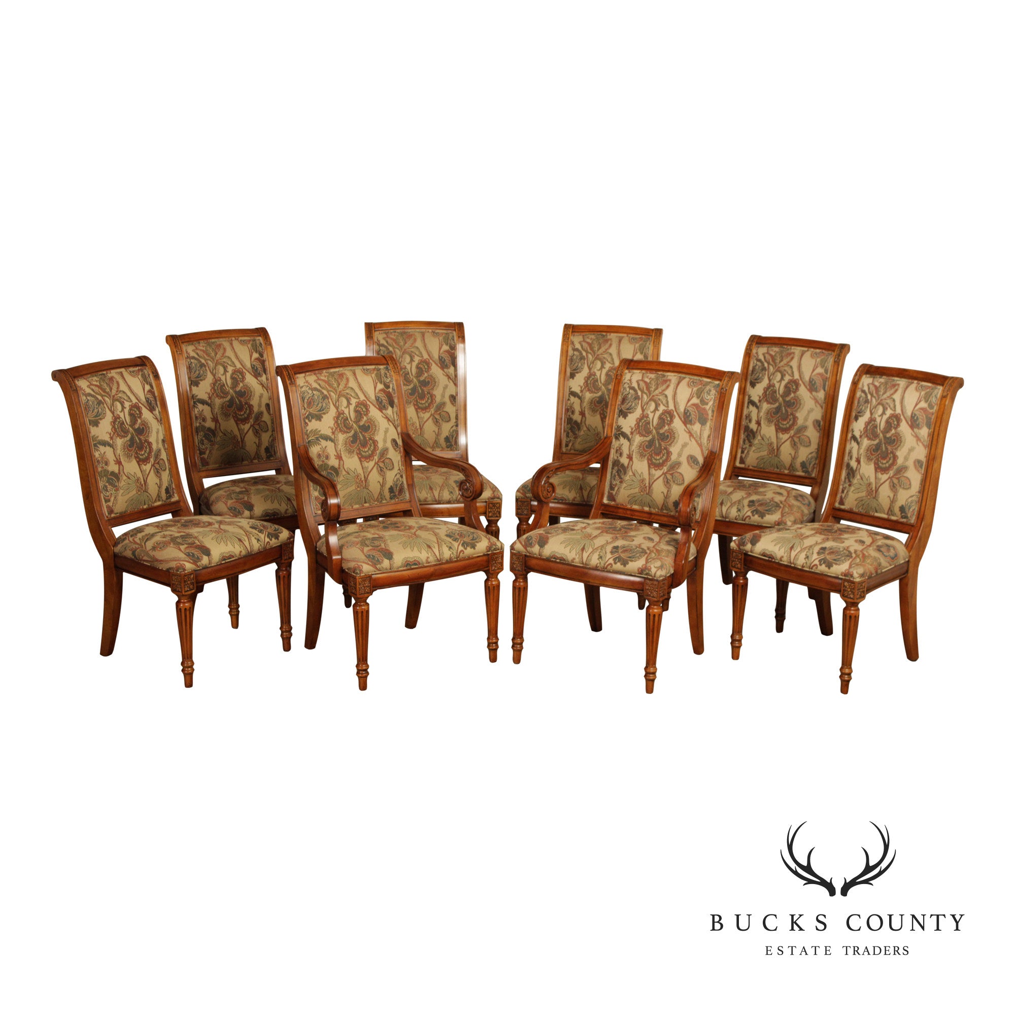 Ethan Allen 'Townhouse' Set of Eight Dining Chairs