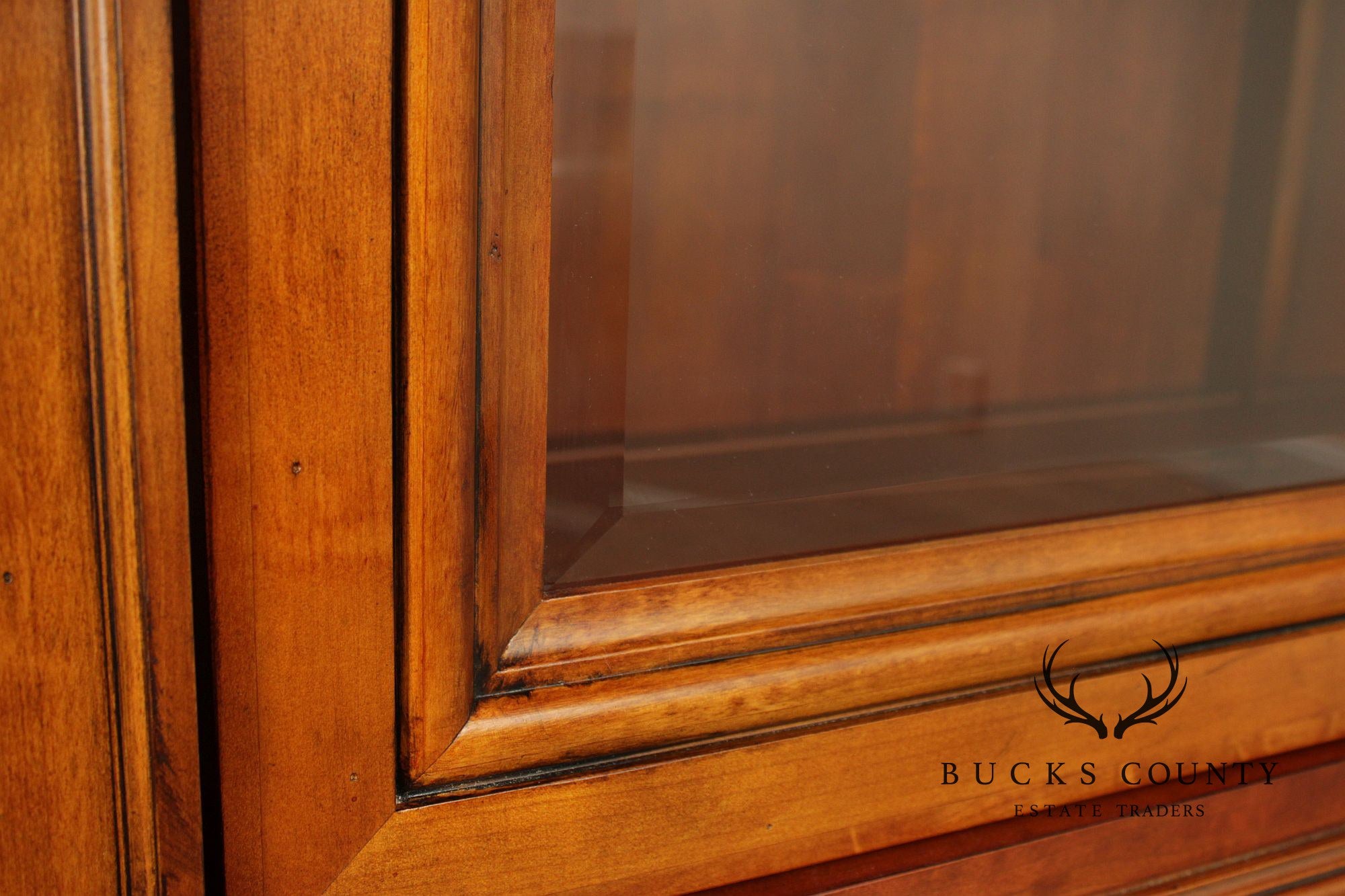 Ethan Allen Louis Philippe Style Burl Wood China Cabinet