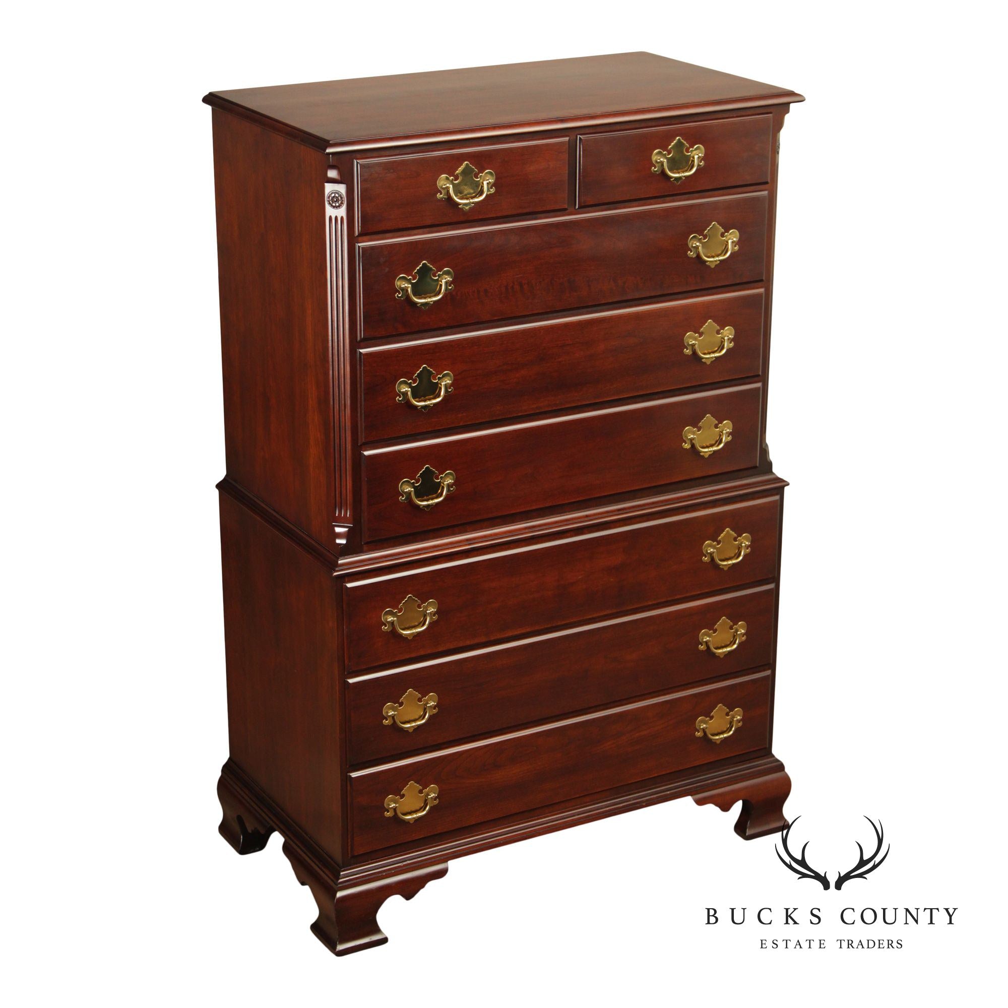 Statton Old Towne Cherry Vintage Chest On Chest