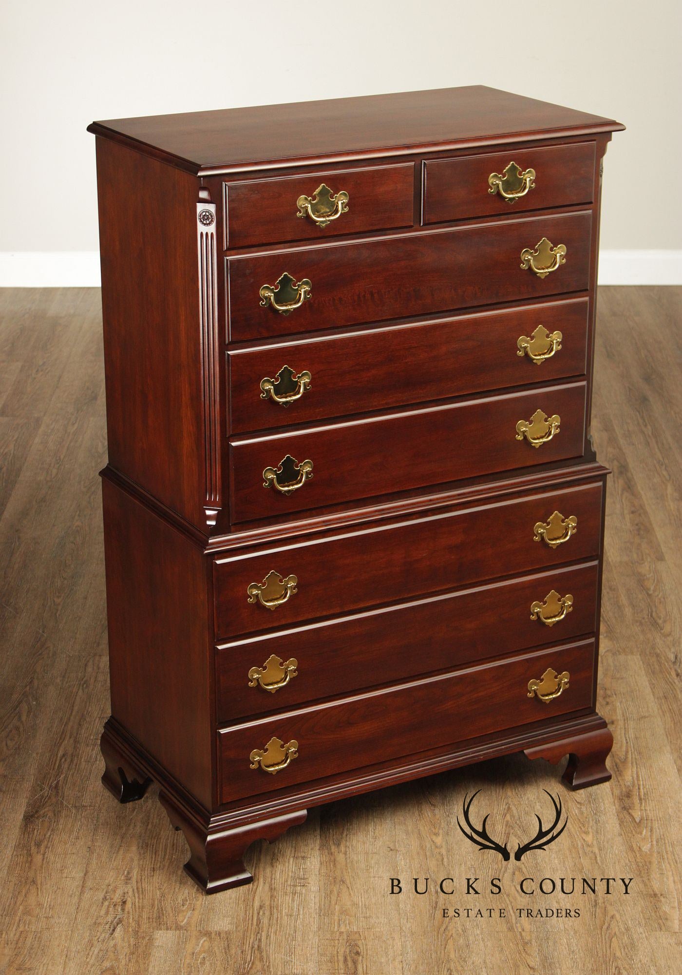 Statton Old Towne Cherry Vintage Chest On Chest
