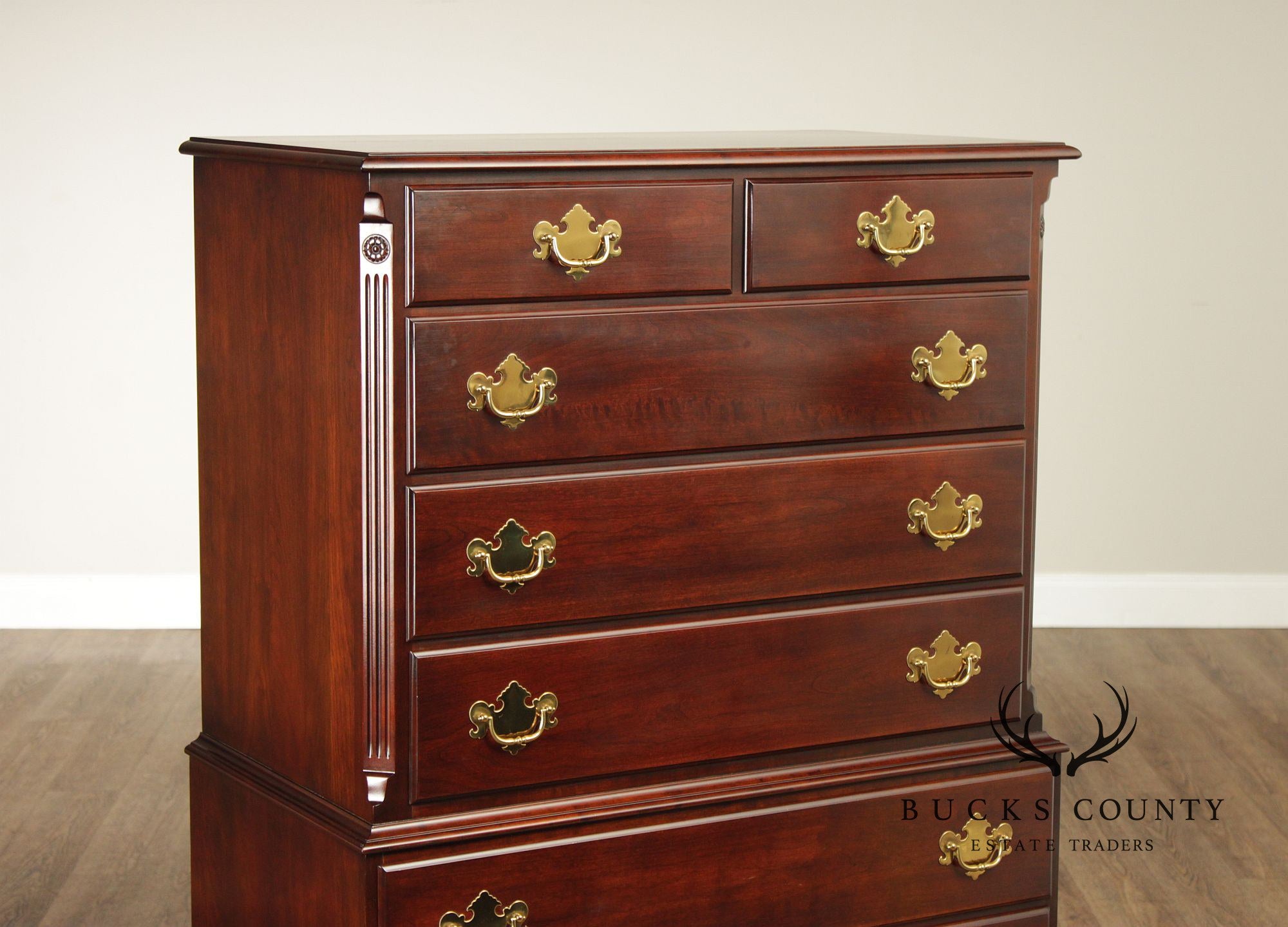 Statton Old Towne Cherry Vintage Chest On Chest