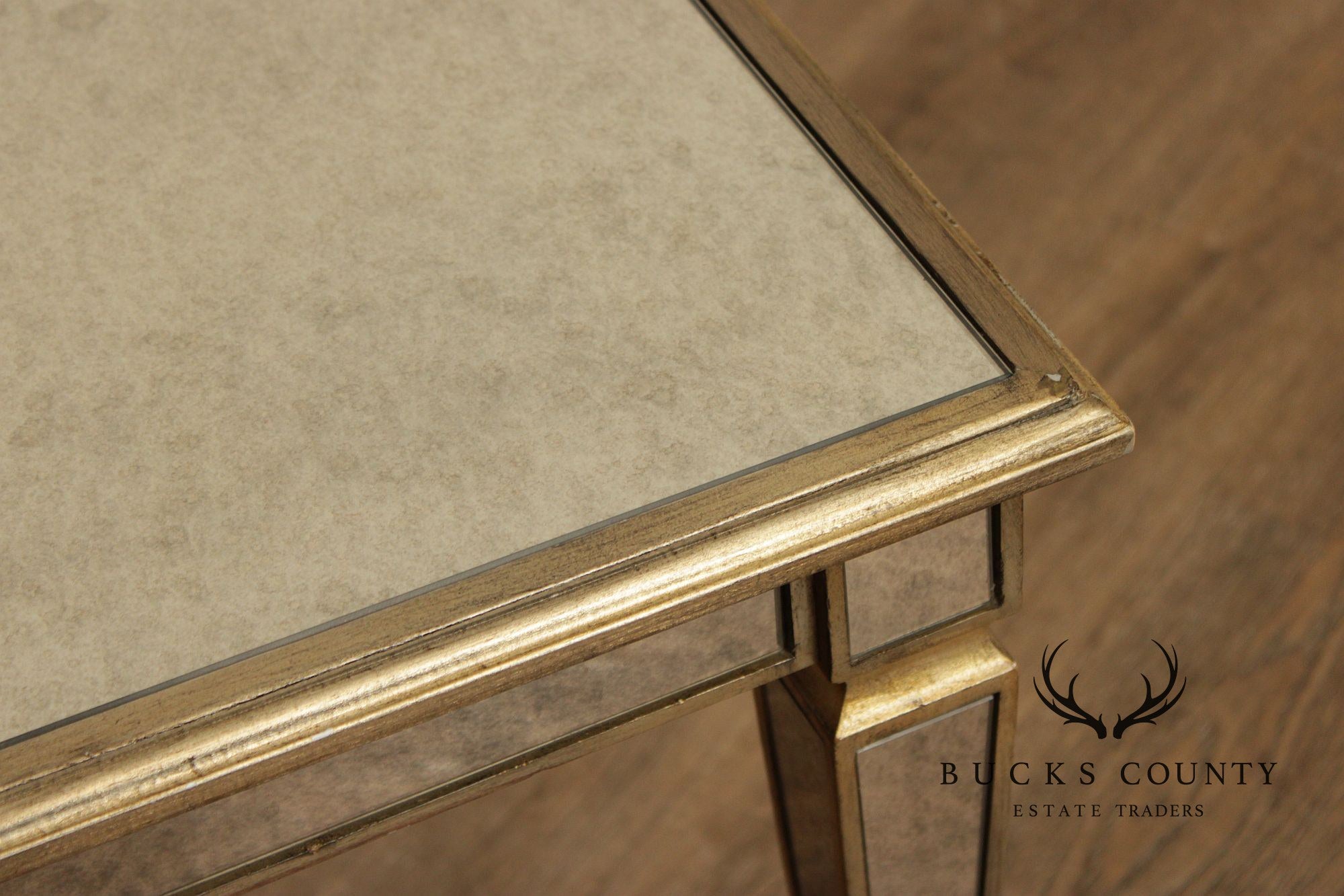 Ethan Allen Hollywood Regency Mirrored Coffee Table