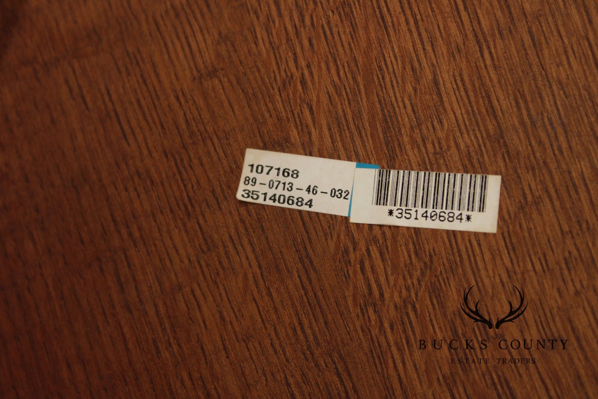 Stickley Mission Style Round Oak Pedestal Dining Table