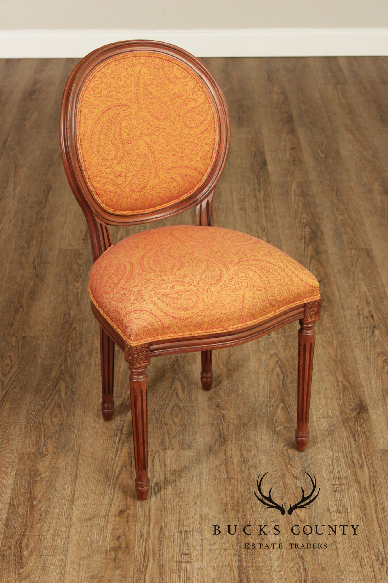Ethan Allen French Louis XVI Style Pair of Side Chairs