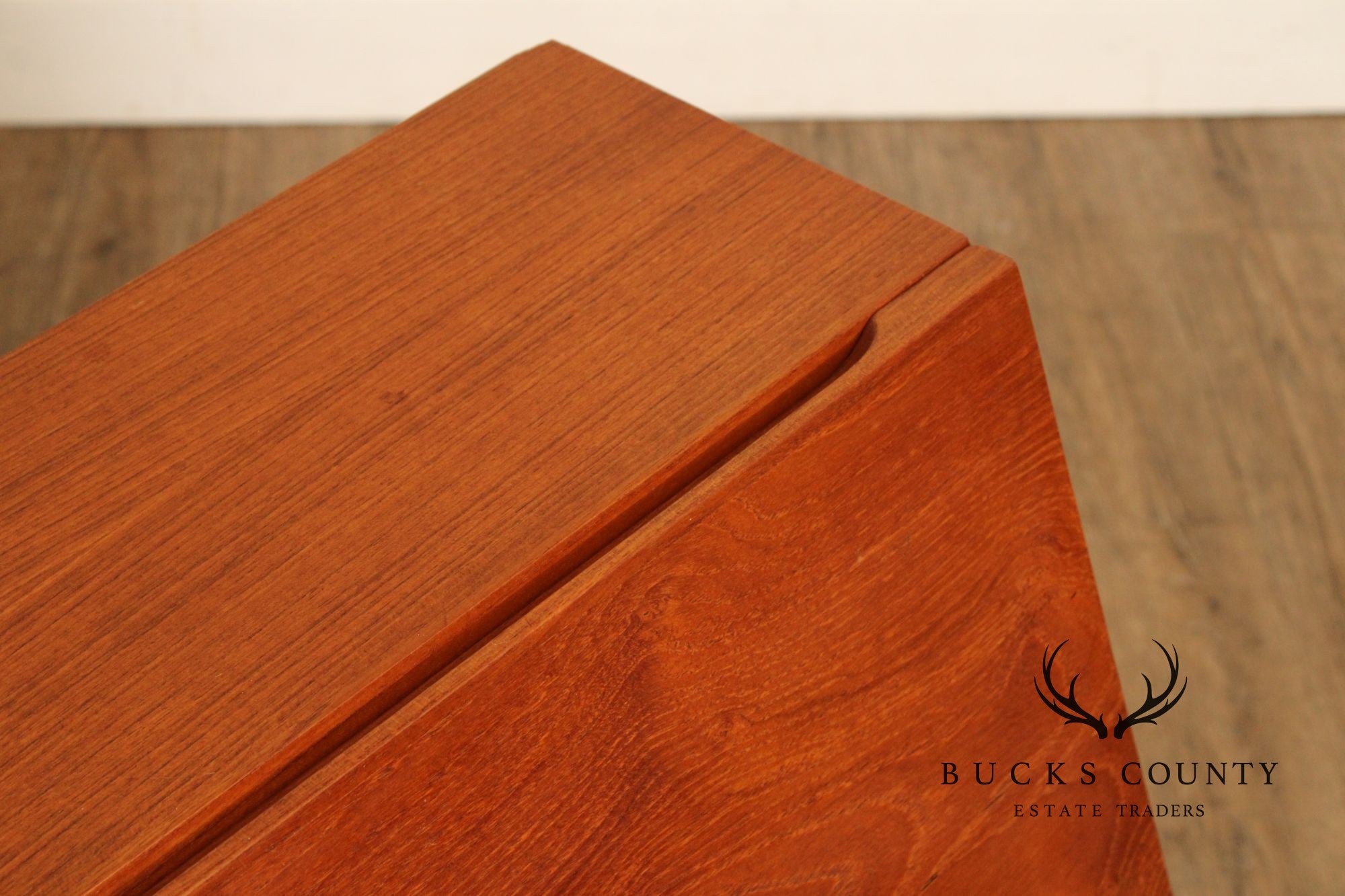 Danish Modern Teak Queen Storage Headboard