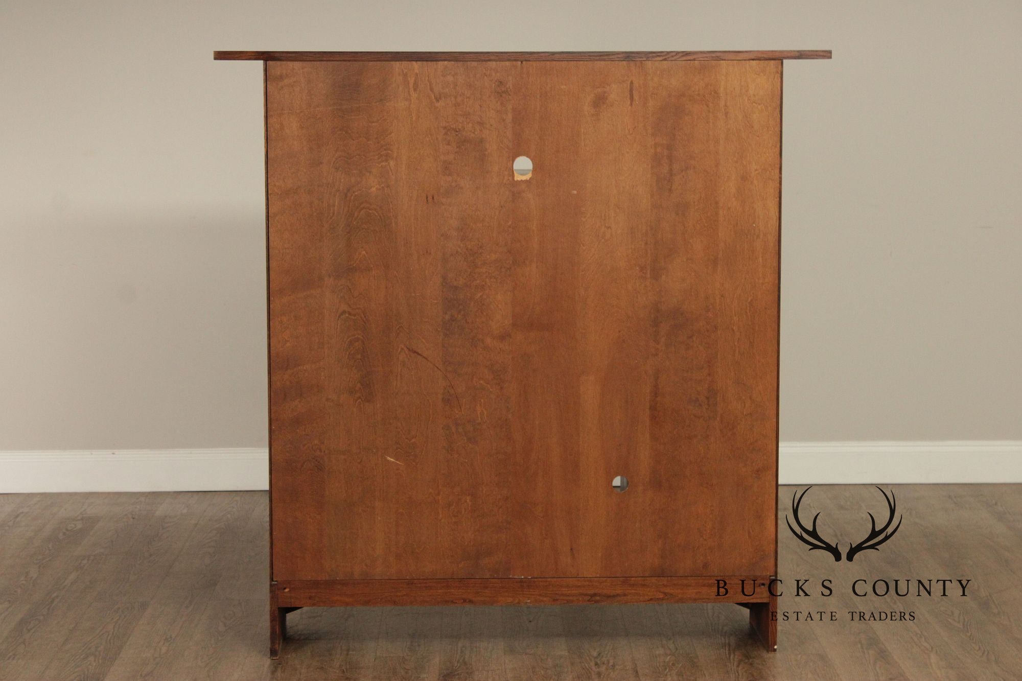 Stickley Harvey Ellis Collection Mission Oak Fall-Front Bookcase With Wood Doors