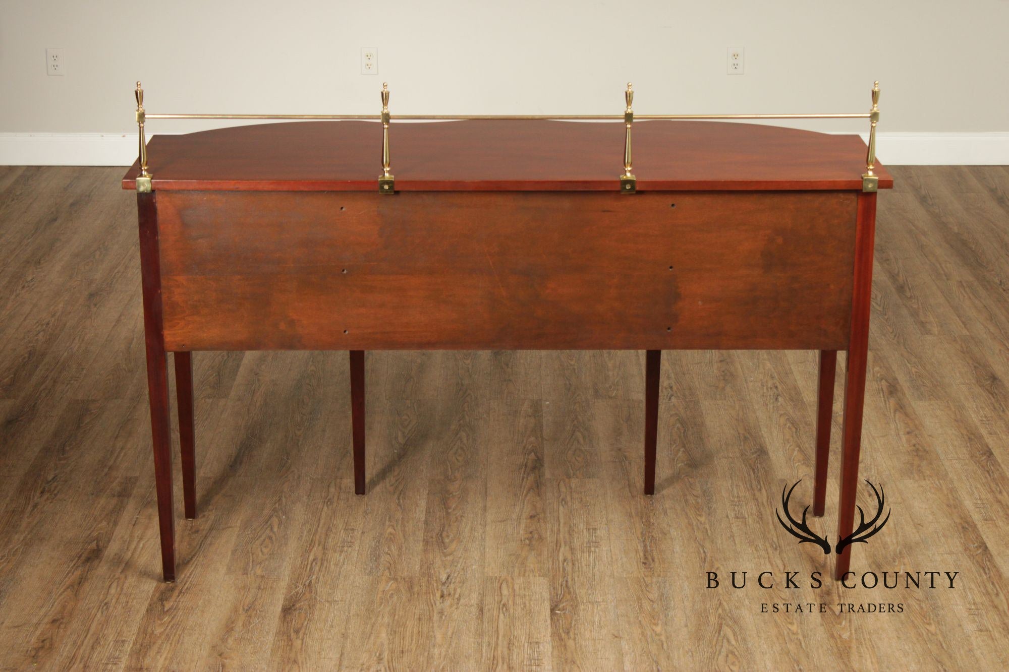 Councill Craftsmen Federal Style Inlaid Flame Mahogany Sideboard