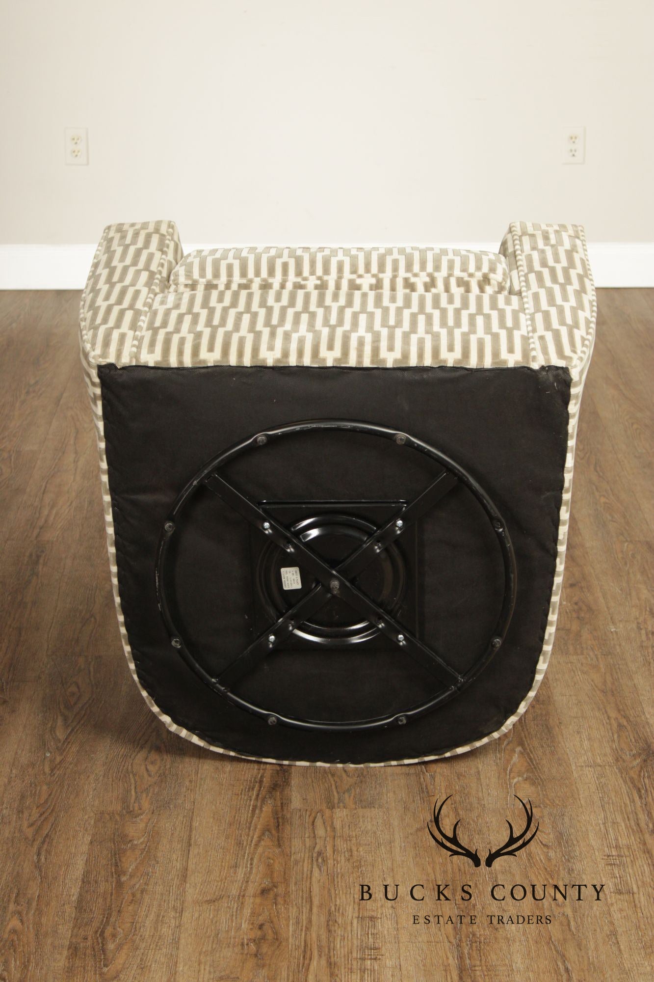 Crate & Barrel Pair of Swivel Lounge Chairs