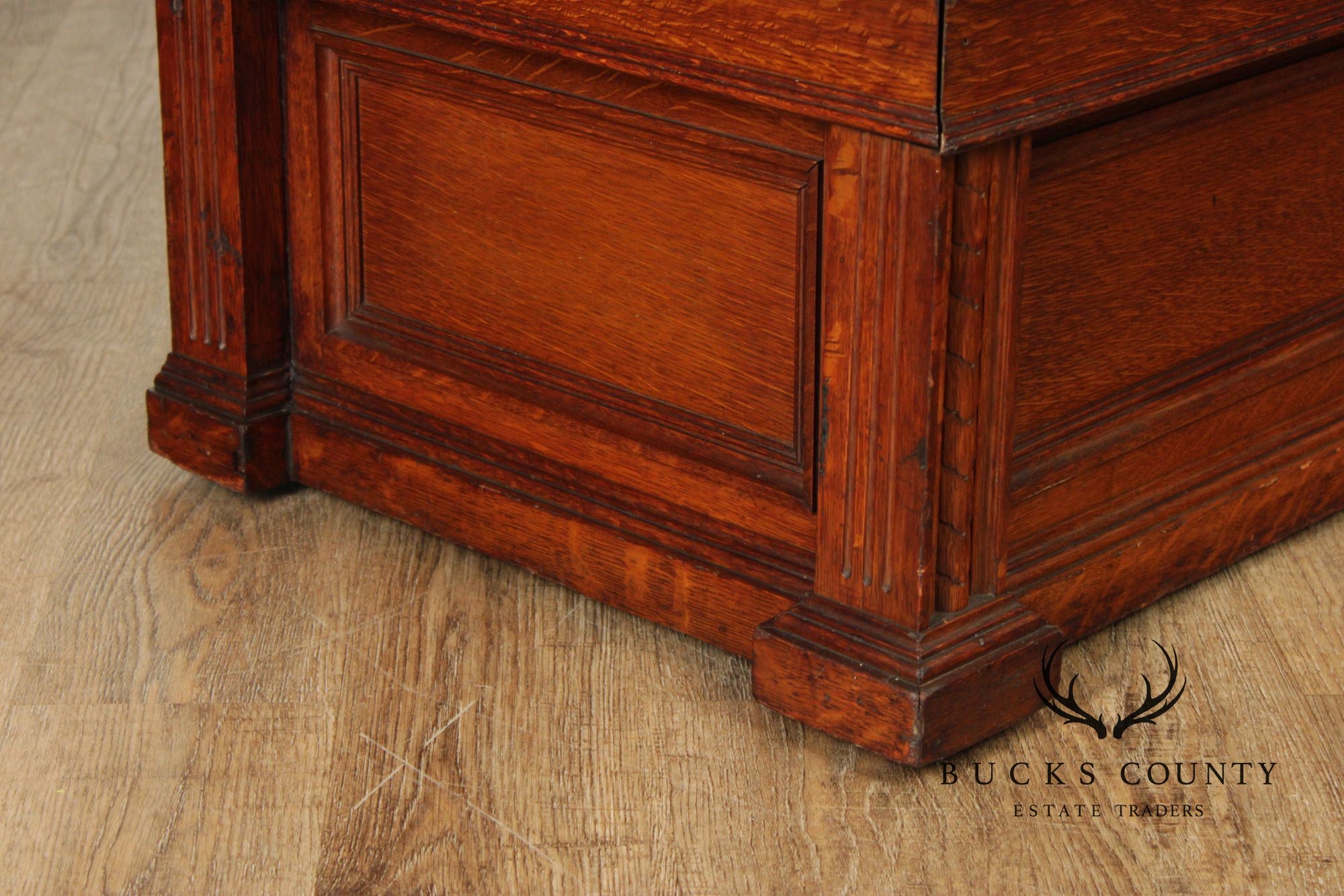 Antique Victorian Gothic Revival Carved Oak Monks Bench With Lift Seat Storage