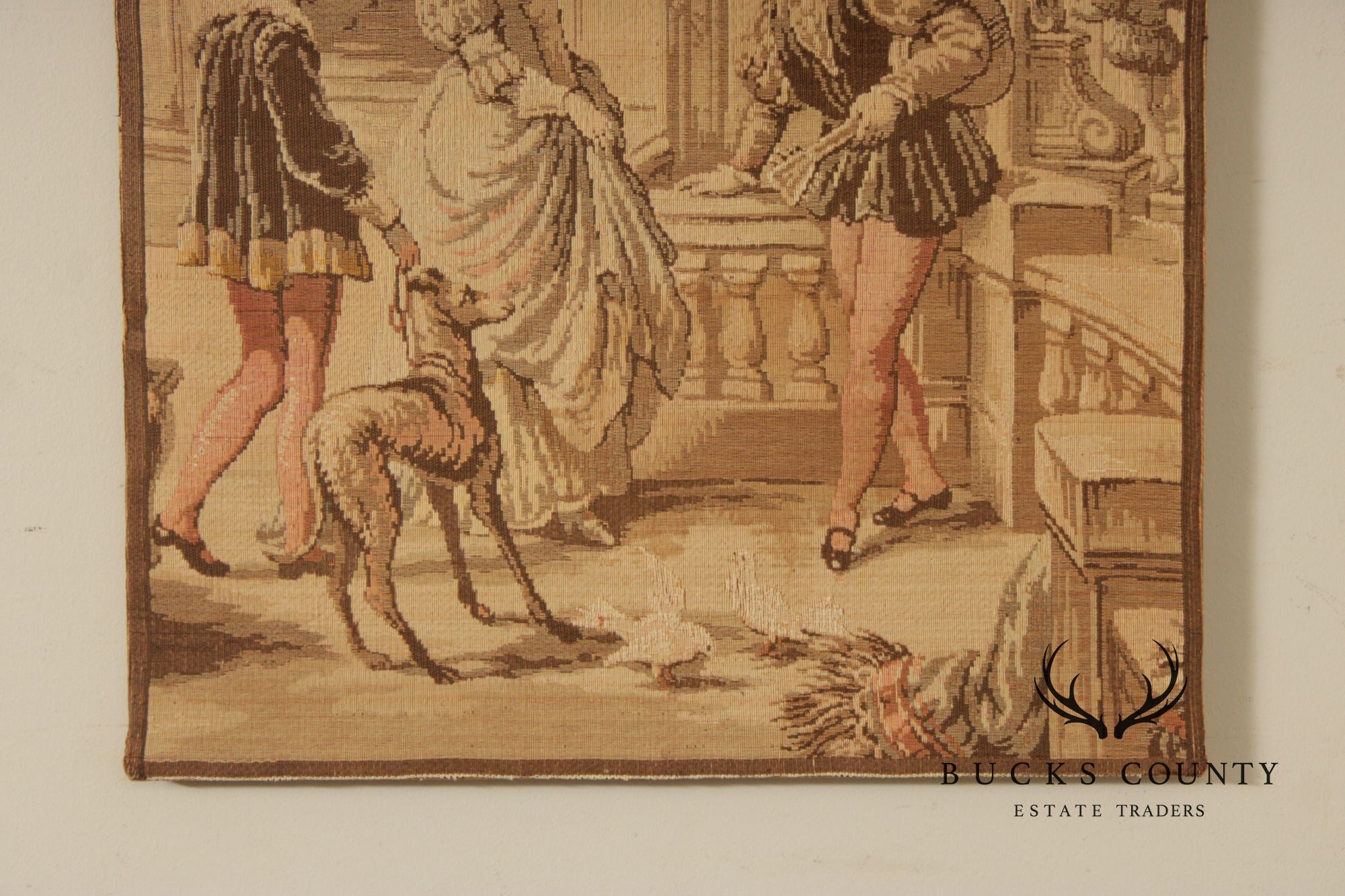 Vintage Belgian Style Wall-Hanging Tapestry