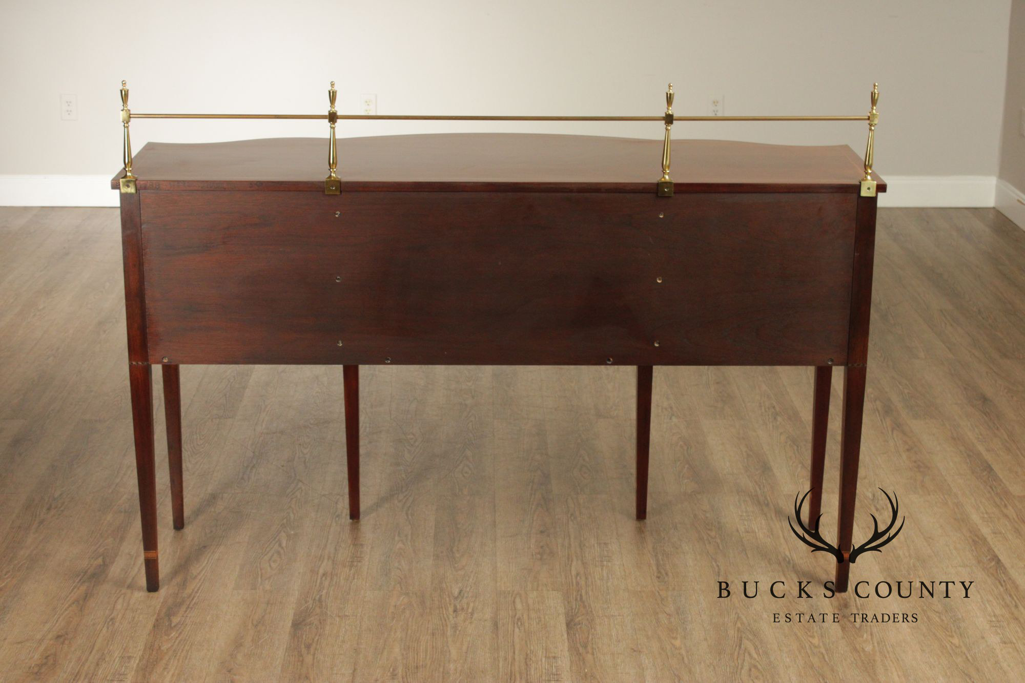 Stickley Federal Style Mahogany Sideboard With Inlay And Brass Gallery
